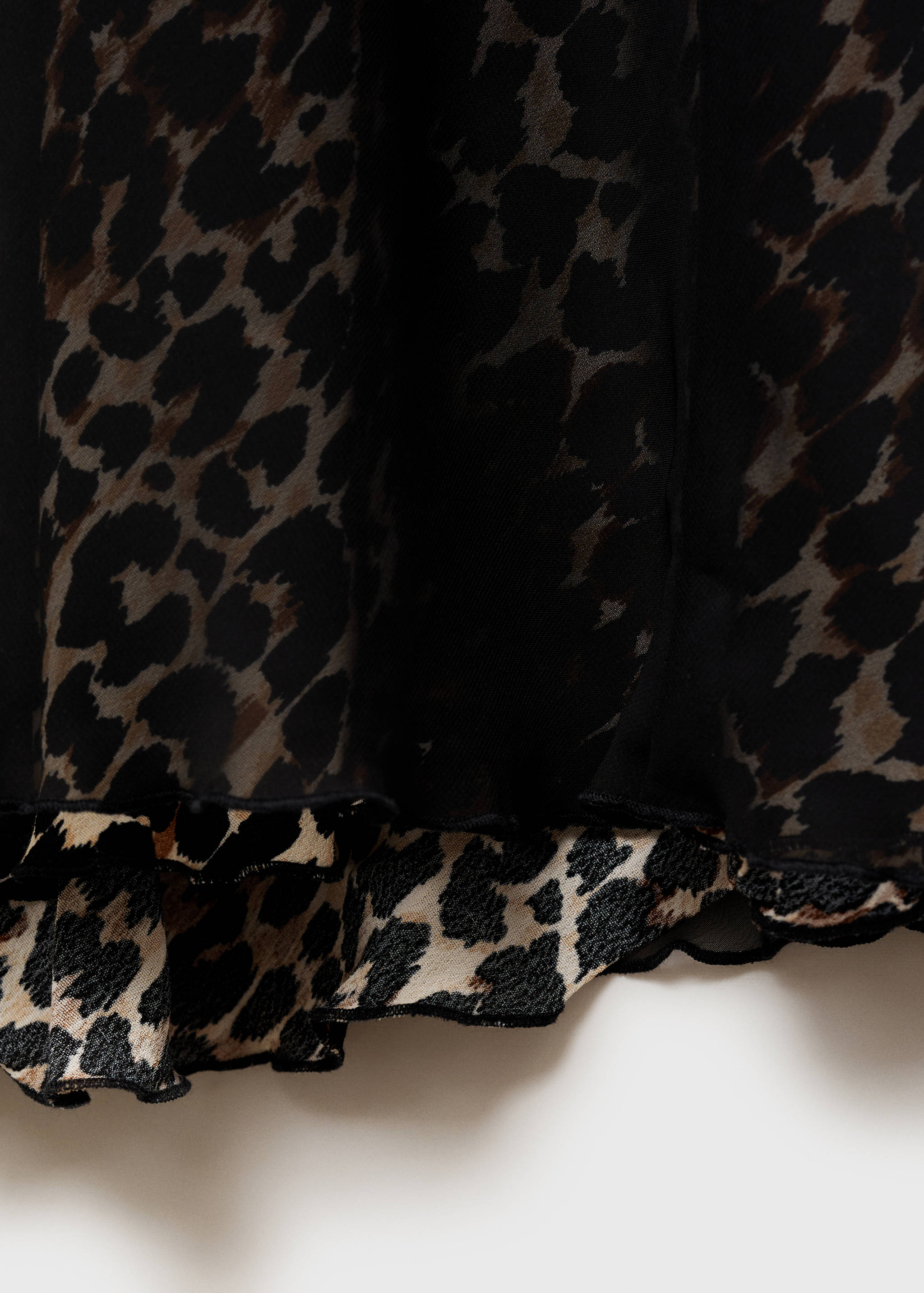Ausgestellter Rock mit Leopardenmuster - Detail des Artikels 0