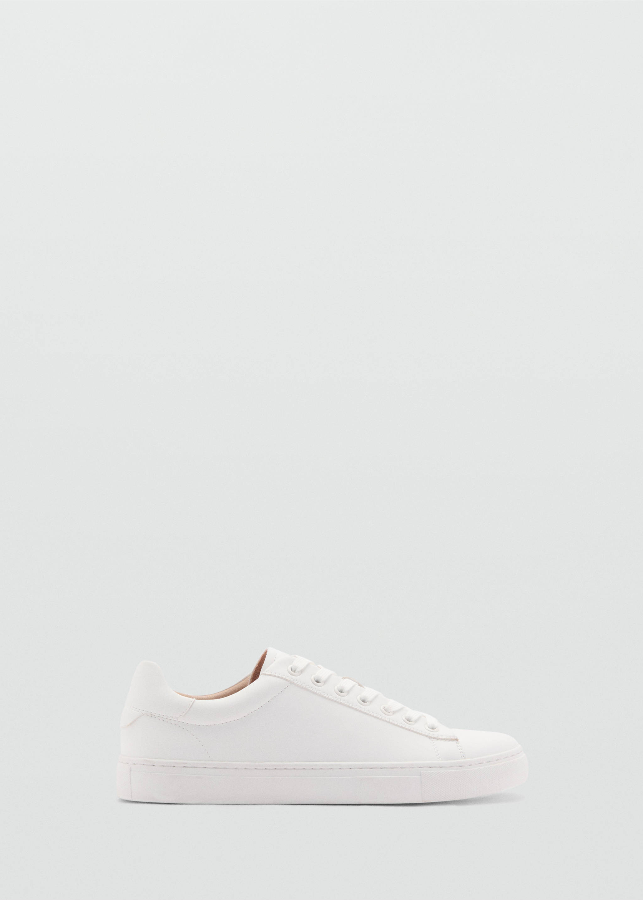 Geschnürte Sneakers mit Einsätzen - Artikel ohne Model, Weiß. Ref: 87080611-00.