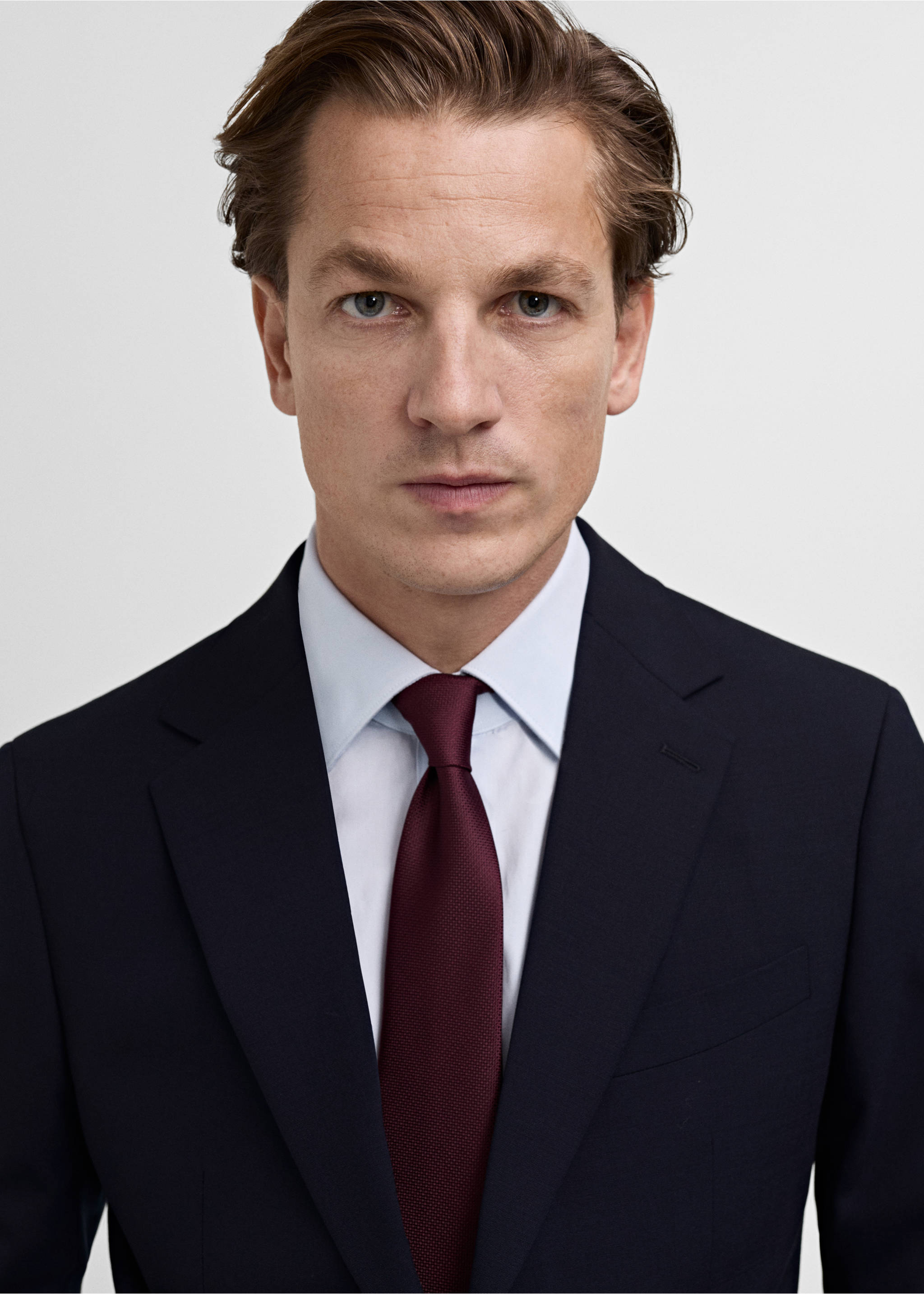 Turin 100% wool suit jacket - Details of the article 1, Dark Navy. Ref: 87080613-00.