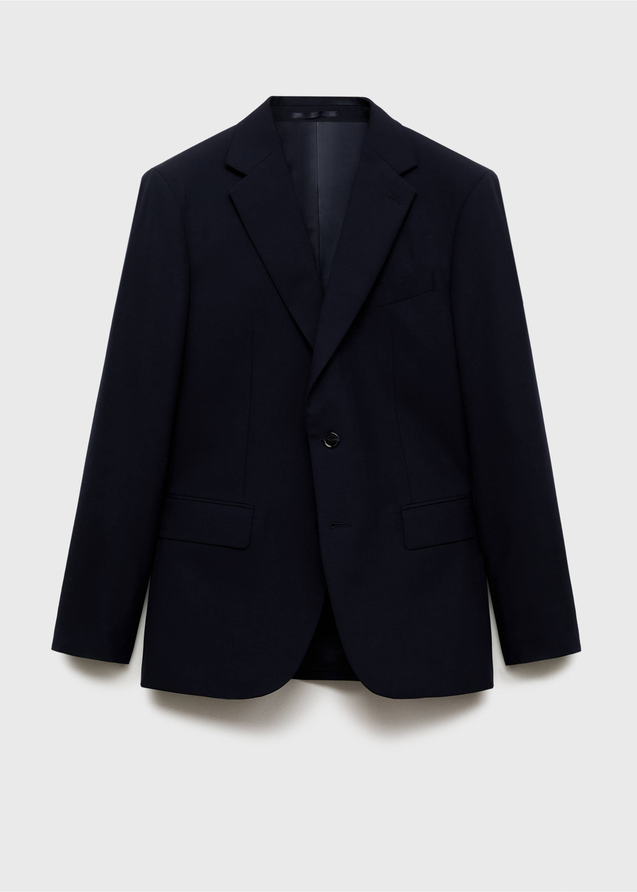 Turin 100% wool suit jacket - Article without model, Dark Navy. Ref: 87080613-00.