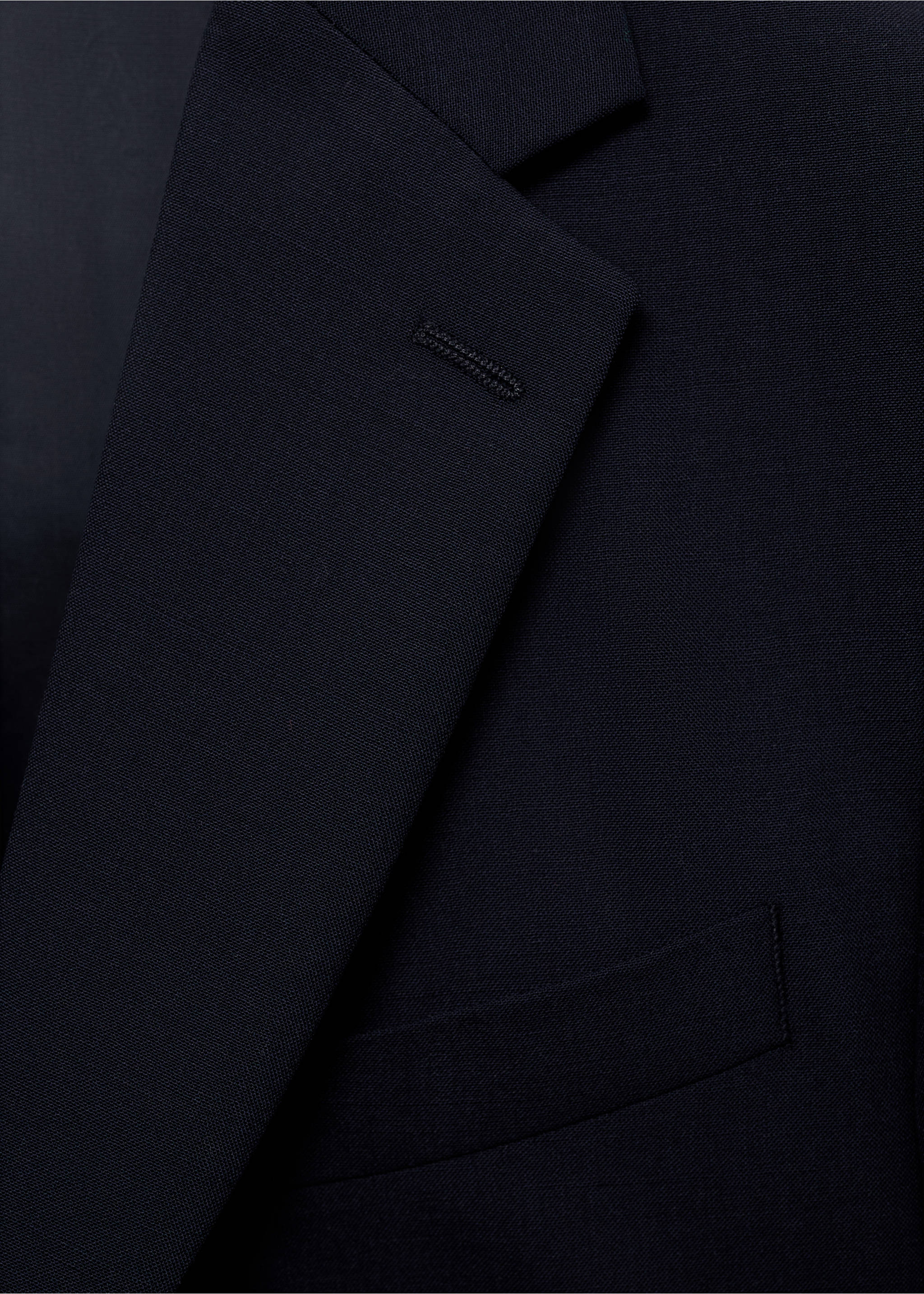 Turin 100% wool suit jacket - Details of the article 8, Dark Navy. Ref: 87080613-00.