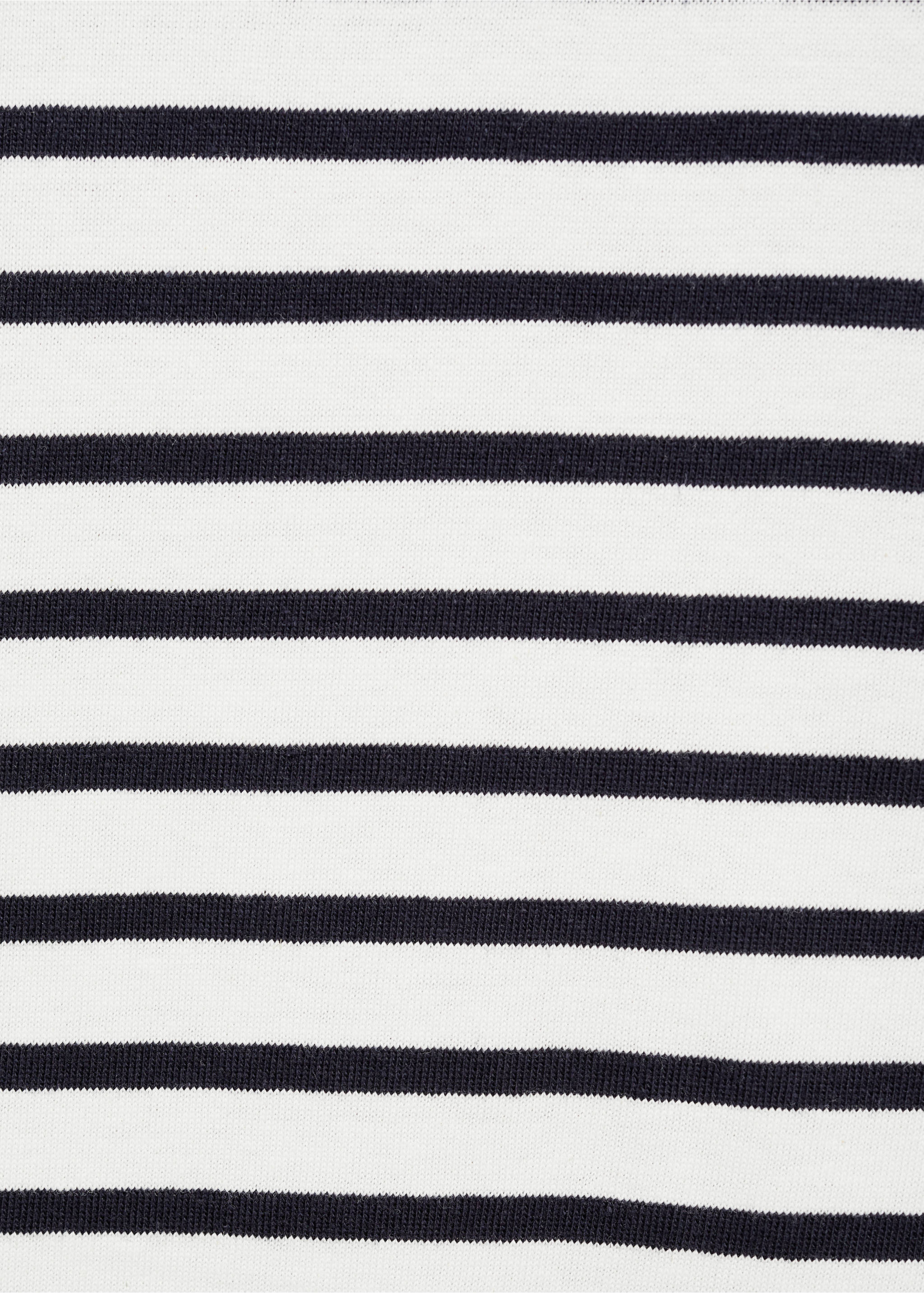 Striped 100% cotton t-shirt - Details of the article 0, Dark Navy. Ref: 87080614-00.