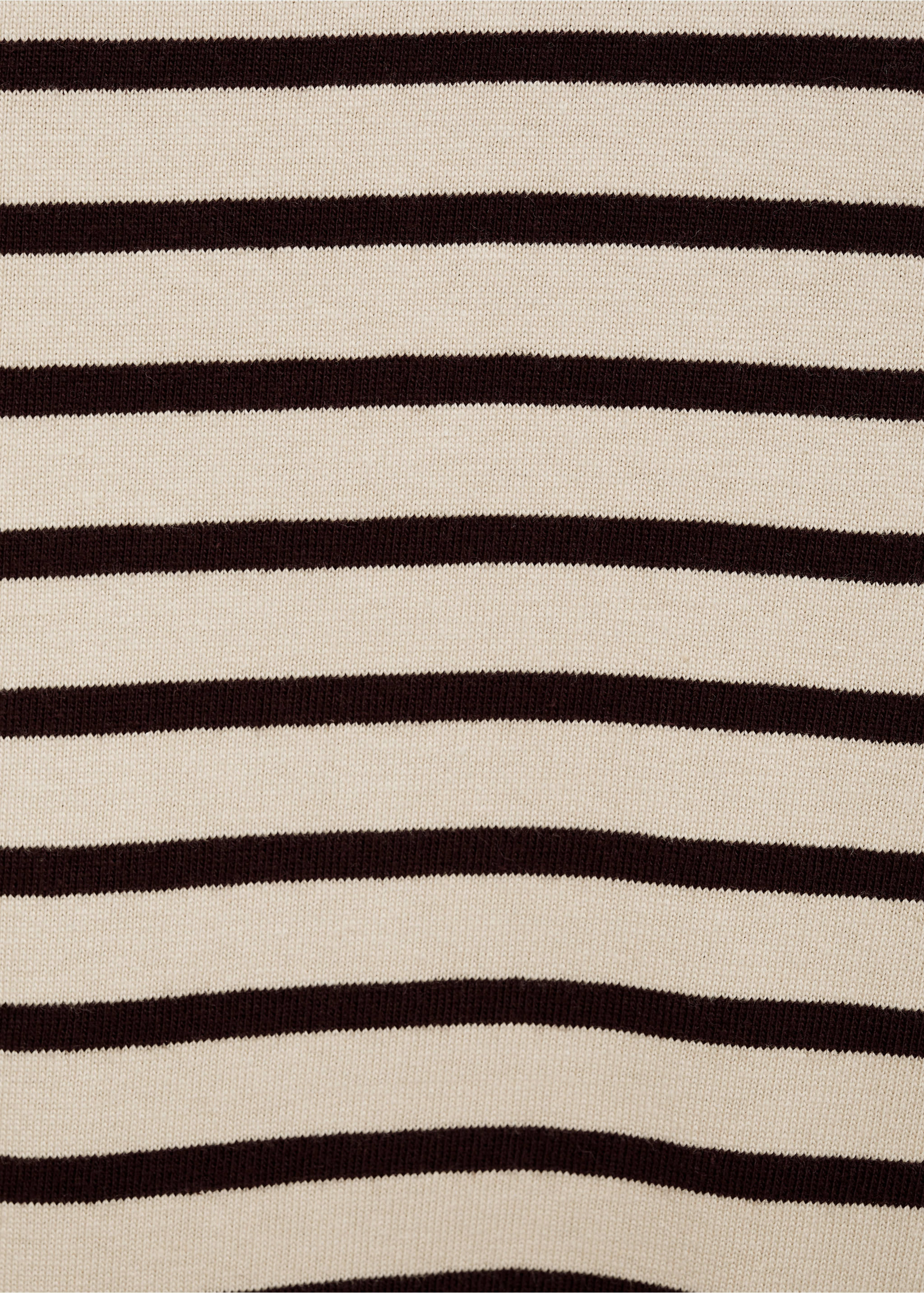 Striped 100% cotton t-shirt - Details of the article 0, Burgundy. Ref: 87080614-00.