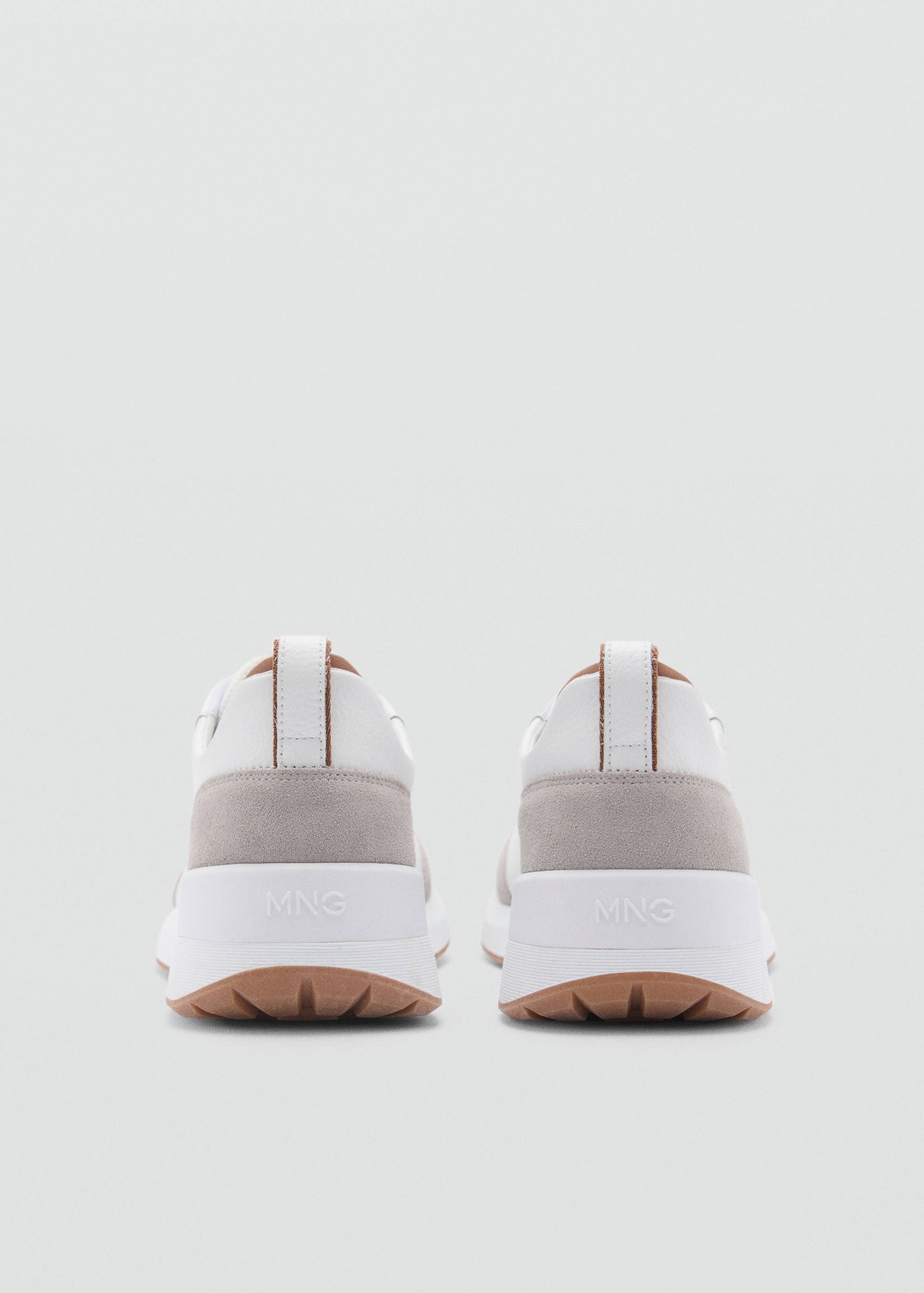 Kombinierte Leder-Sneakers - Detail des Artikels 1