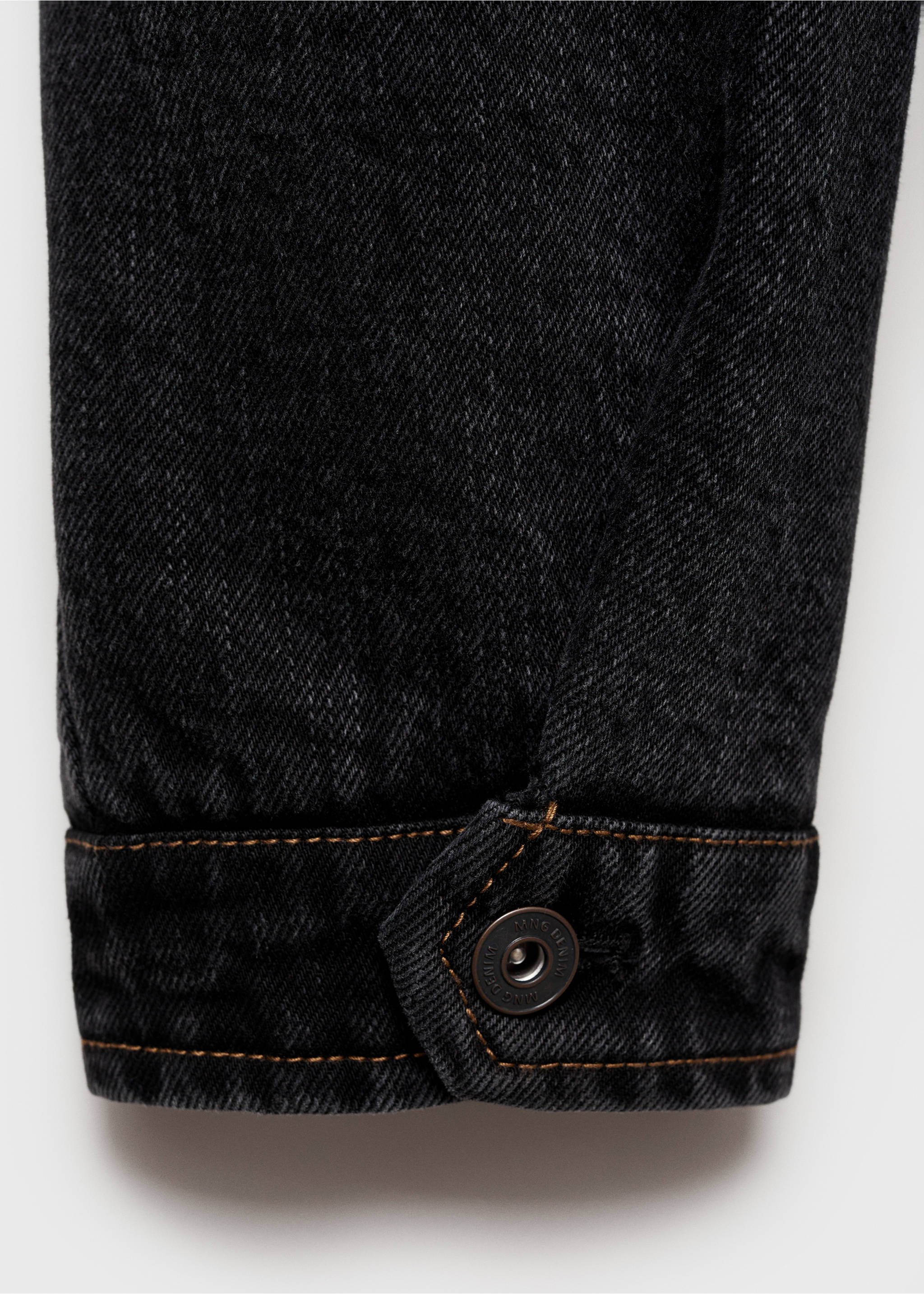 Cazadora denim lavado oscuro - Detalle del artículo 0, Gris oscuro. Ref: 87080617-00.