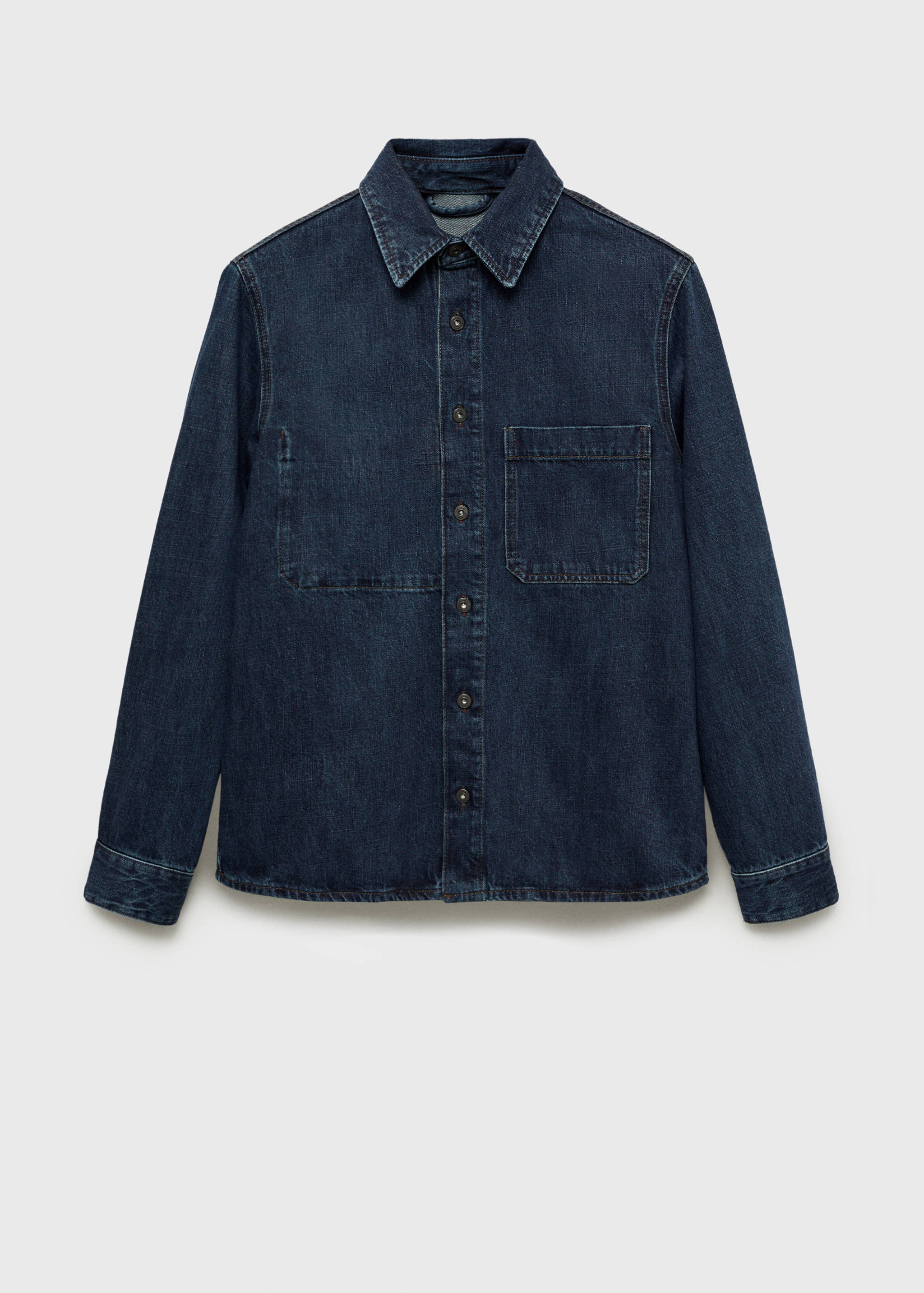 Regular-fit denim overshirt - Article without model