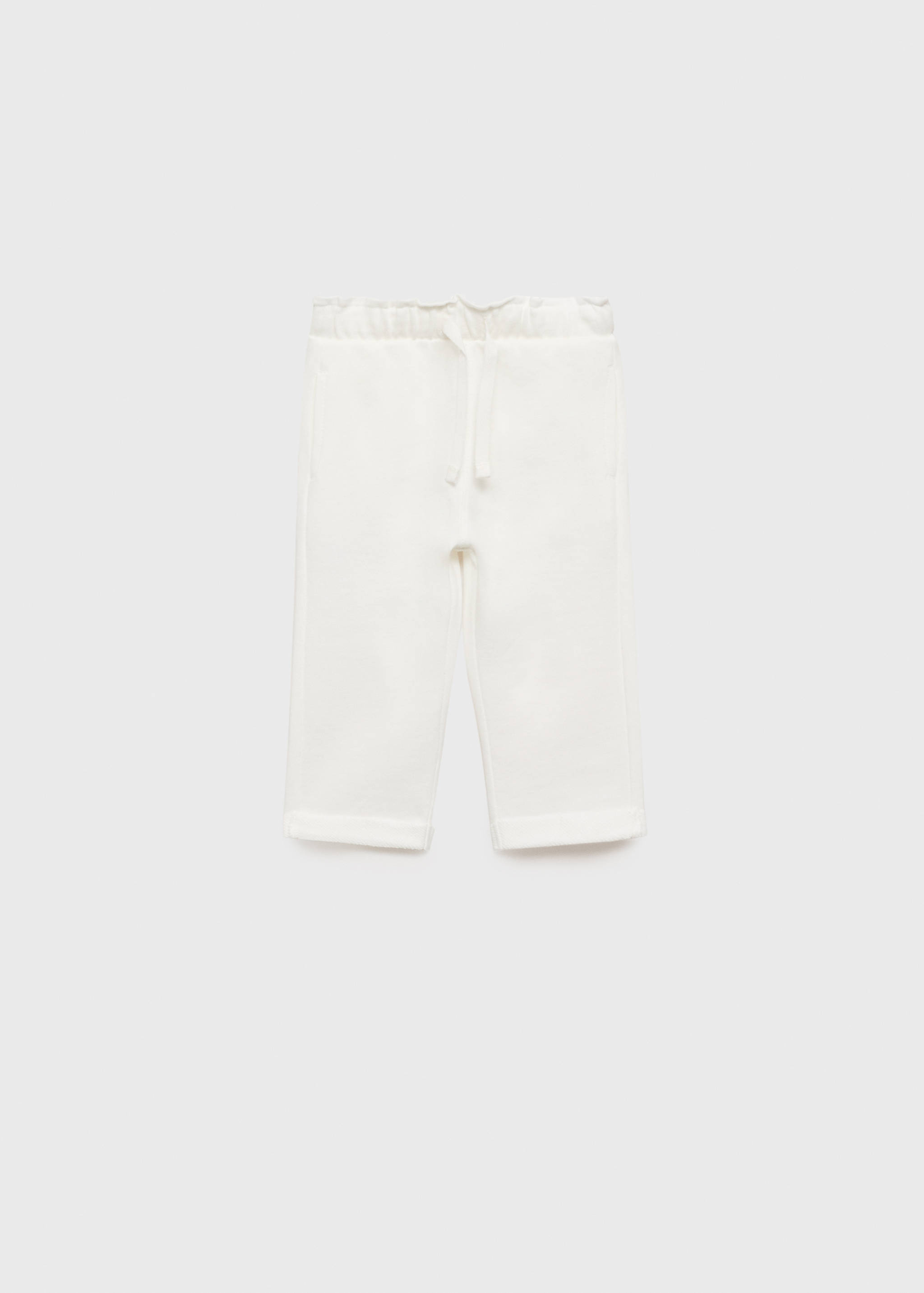 Elastic waist cotton trousers - Article without model