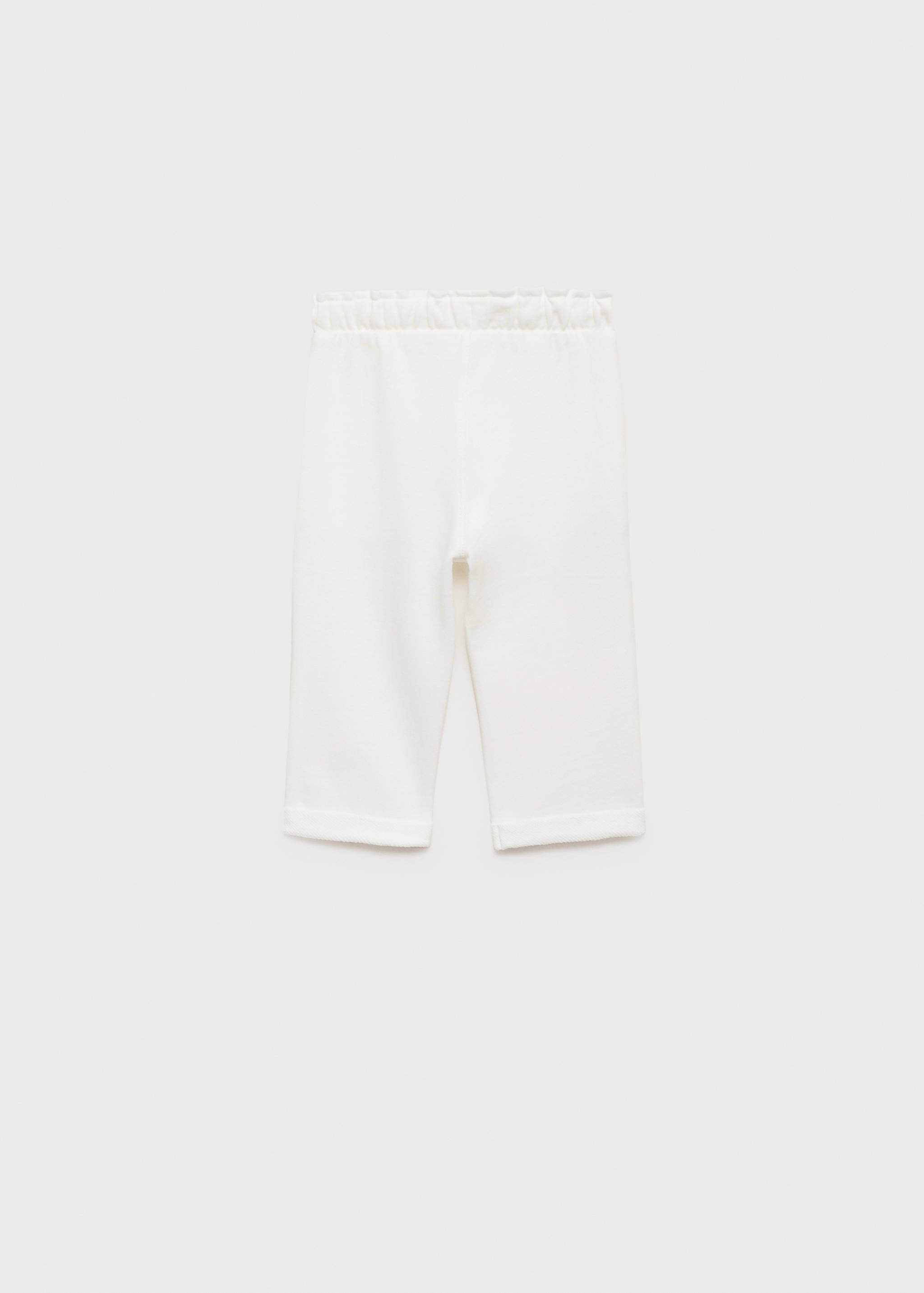Elastic waist cotton trousers - Reverse of the article