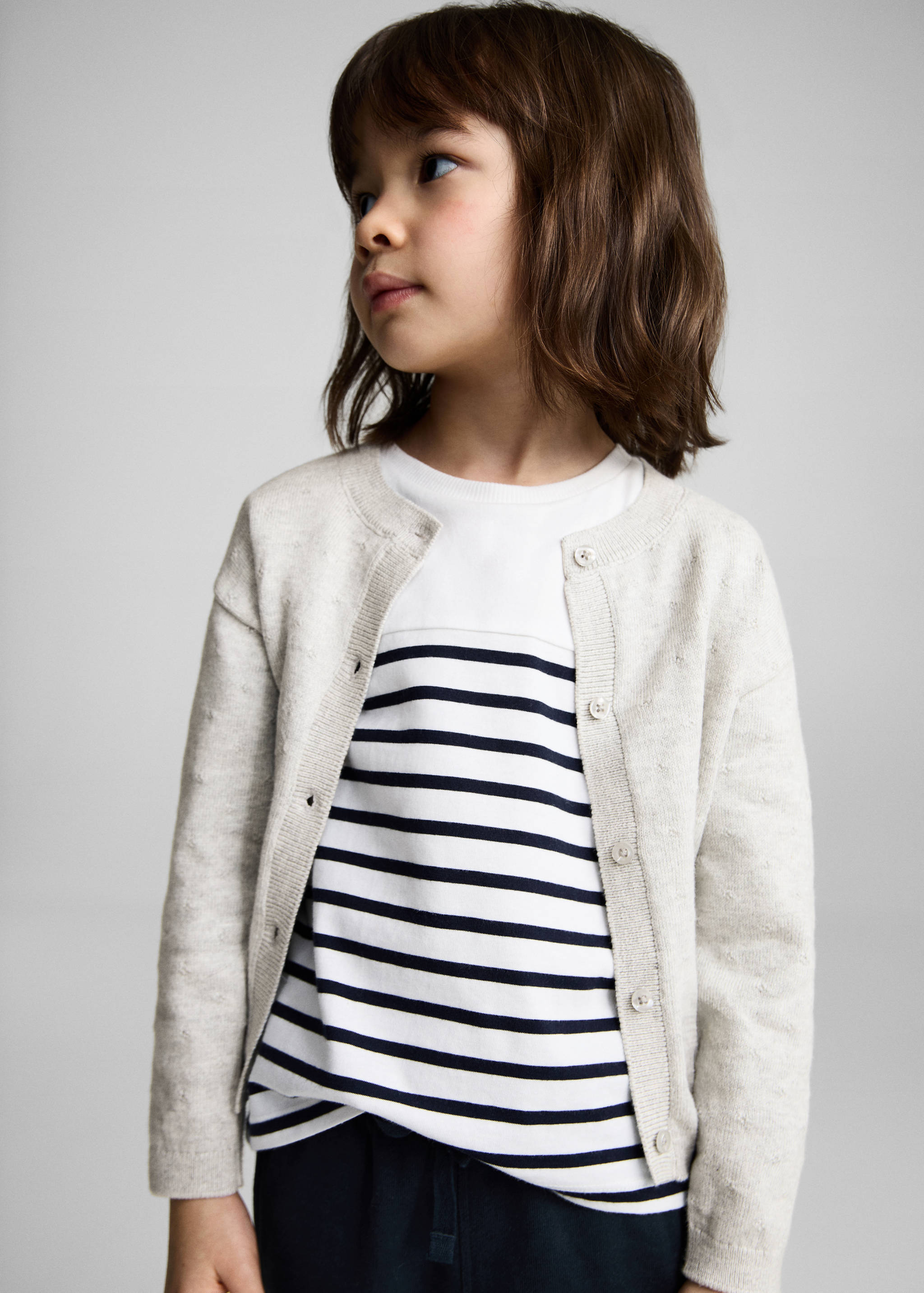 Elastic waist cotton pants - Medium plane