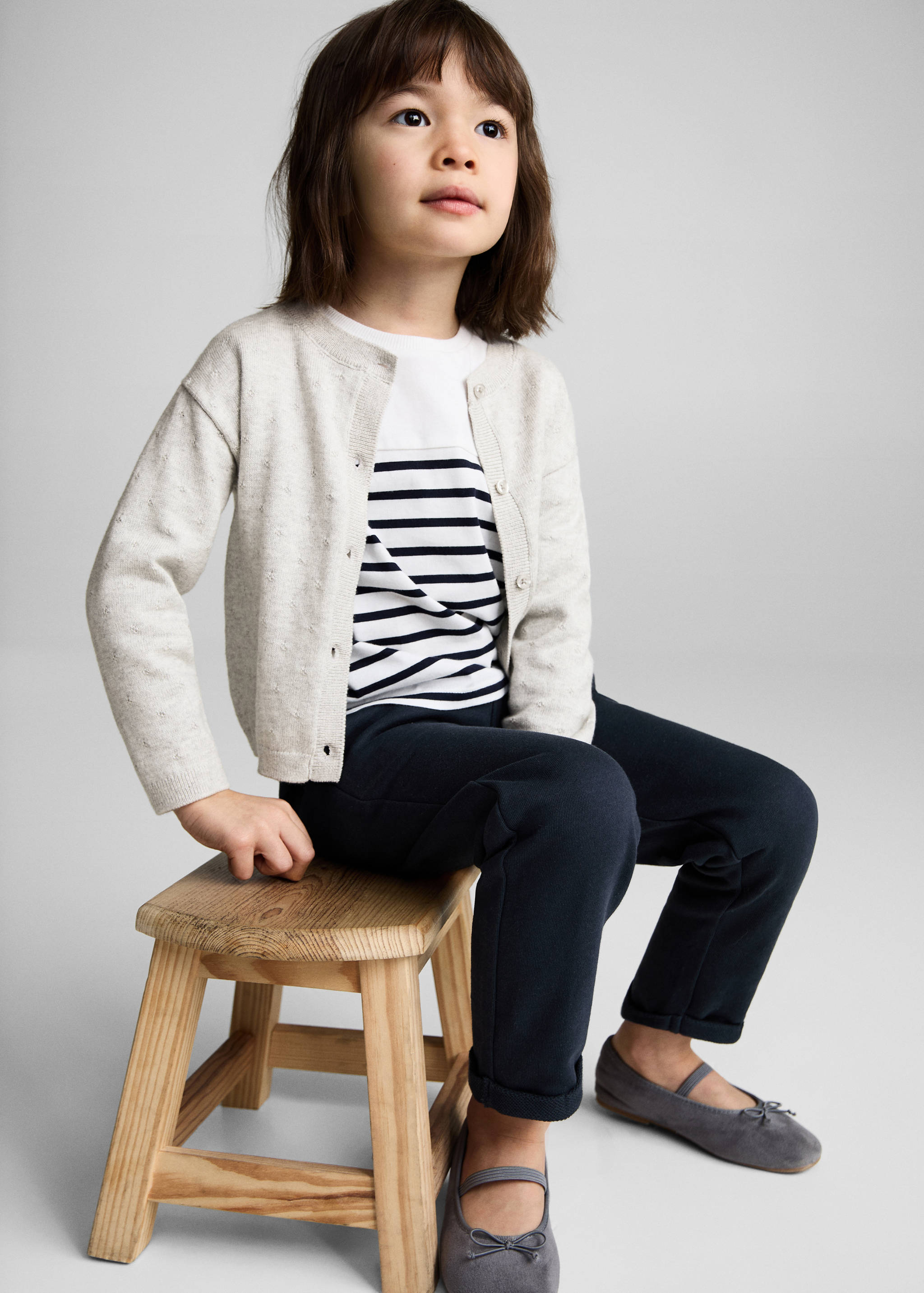 Elastic waist cotton pants - Details of the article 2