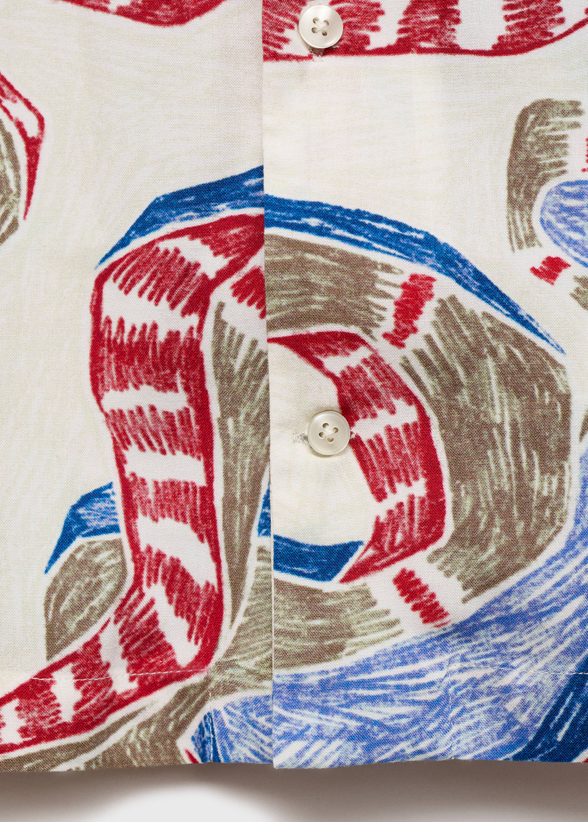 Camisa regular fit estampada - Pormenor do artigo 0