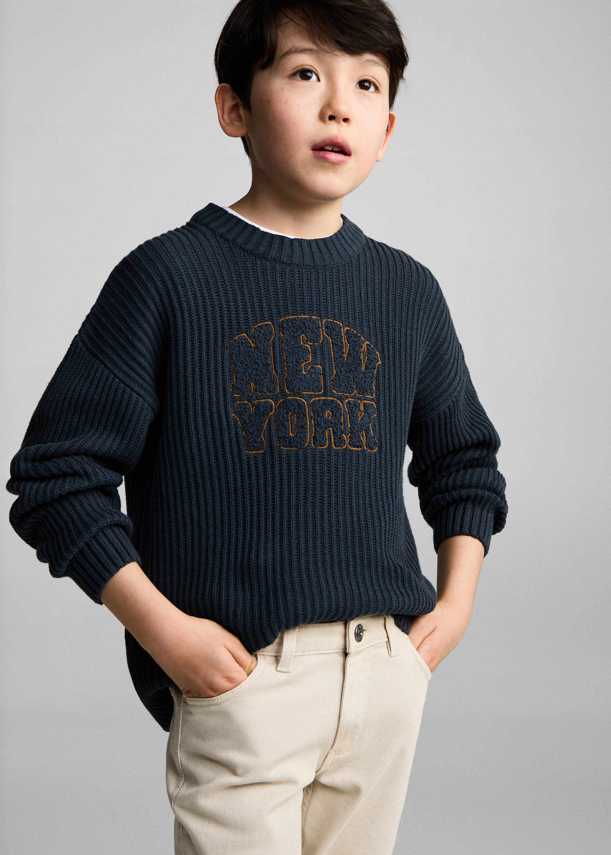 Straight cotton jeans - Details of the article 1