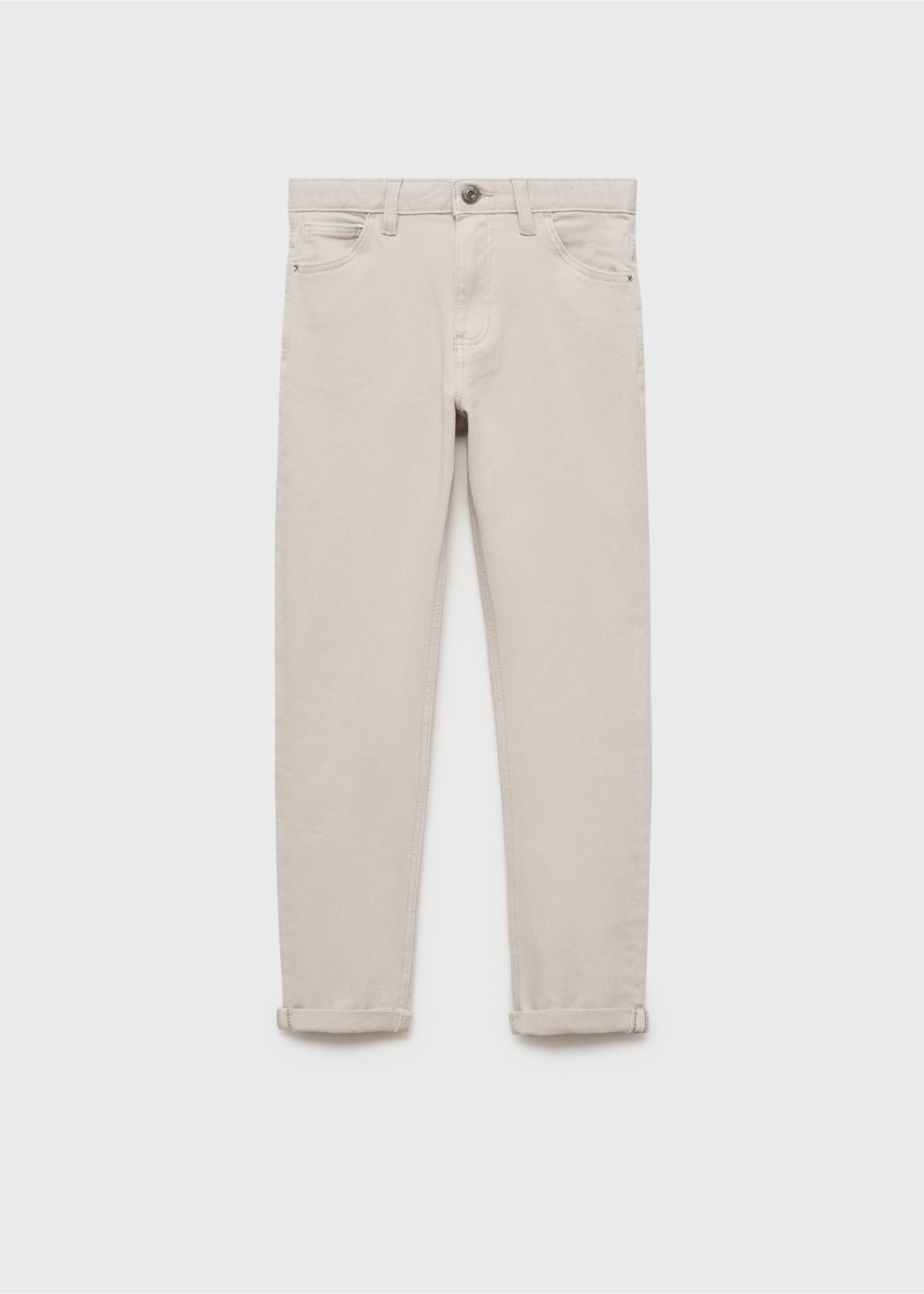 Jeans rectos algodón - Artículo sin modelo, Gris. Ref: 87080622-00.