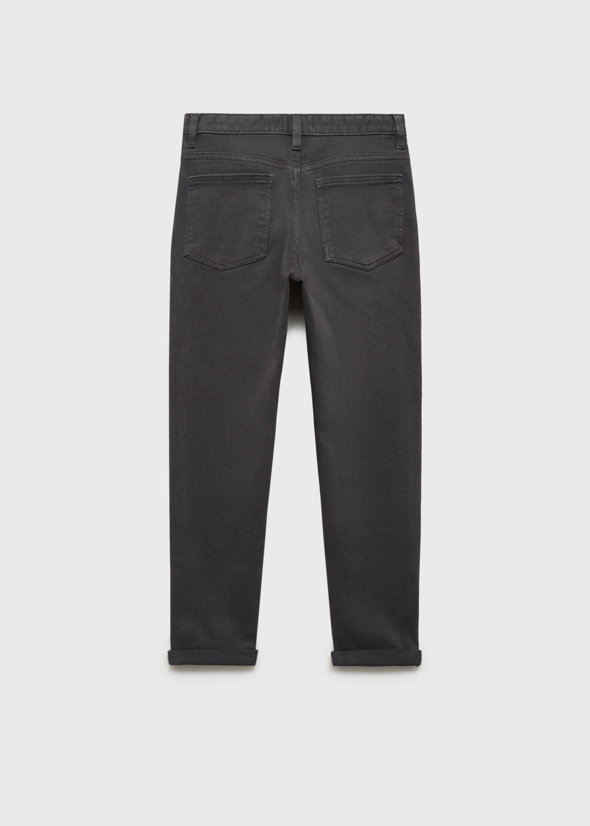 Gerade Baumwolljeans - Rückseite des Artikels