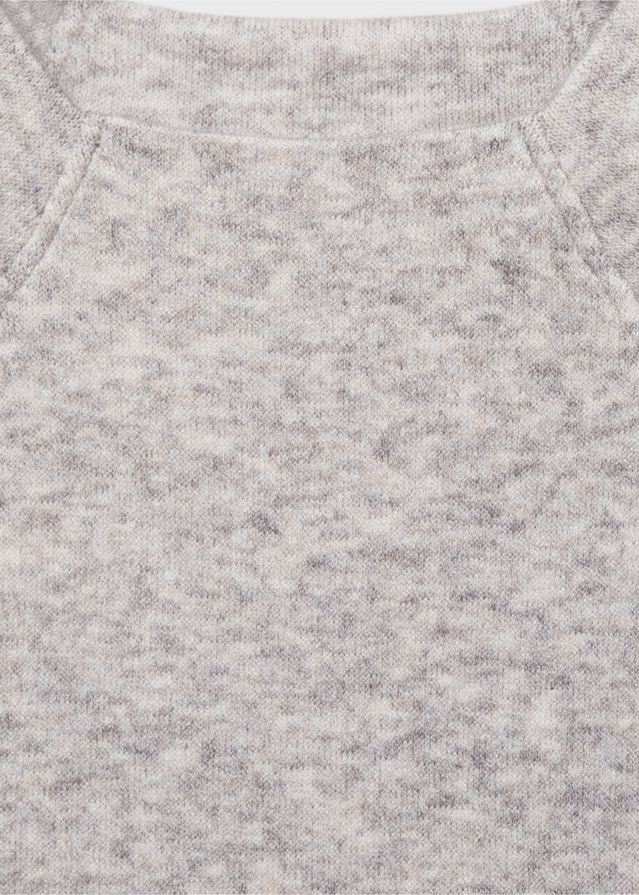 Decorative seam T-shirt - Details of the article 8, Light Heather Grey. Ref: 87080623-00.