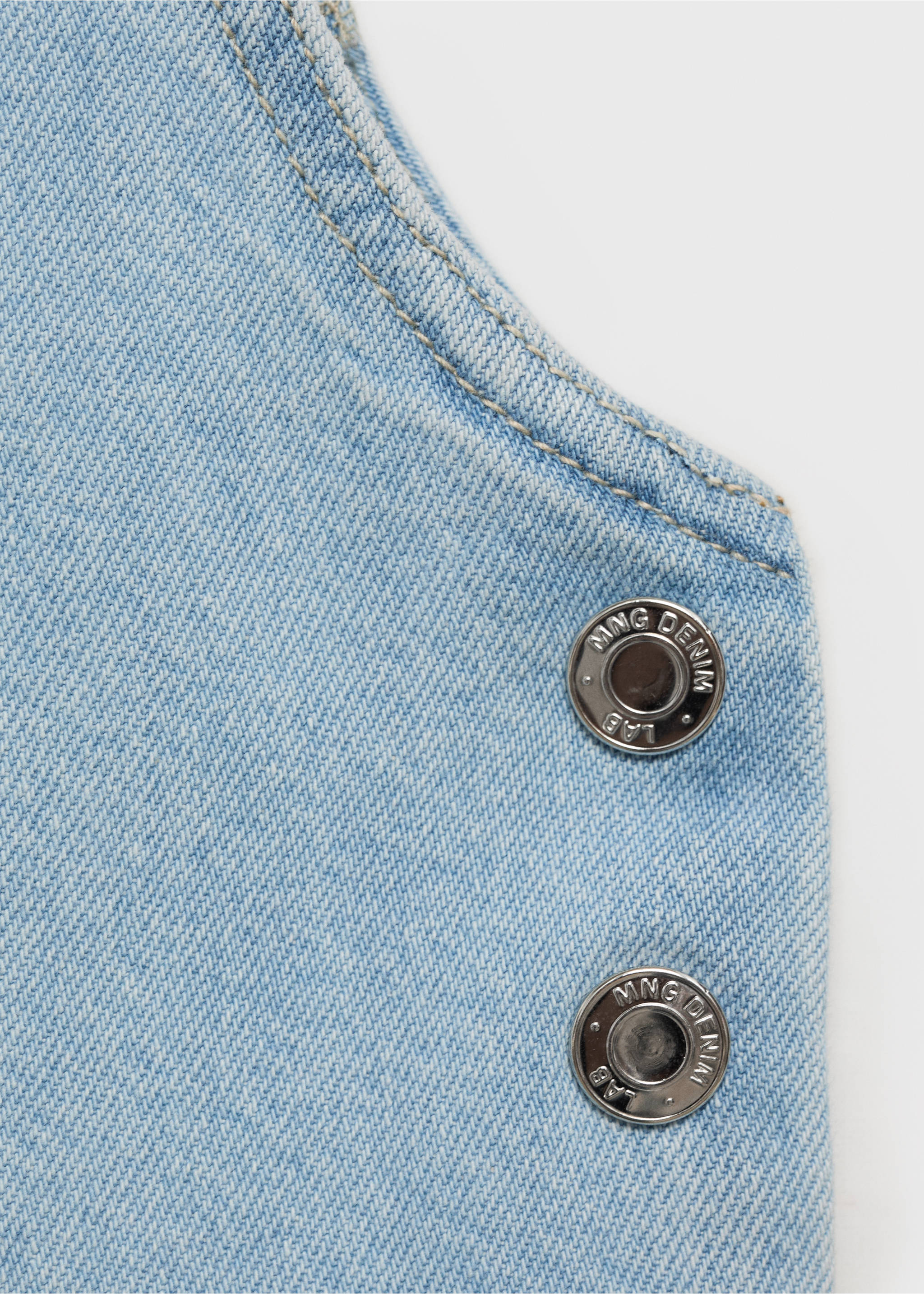 Peto largo vaquero - Detalle del artículo 0, Azul claro. Ref: 87080627-00.