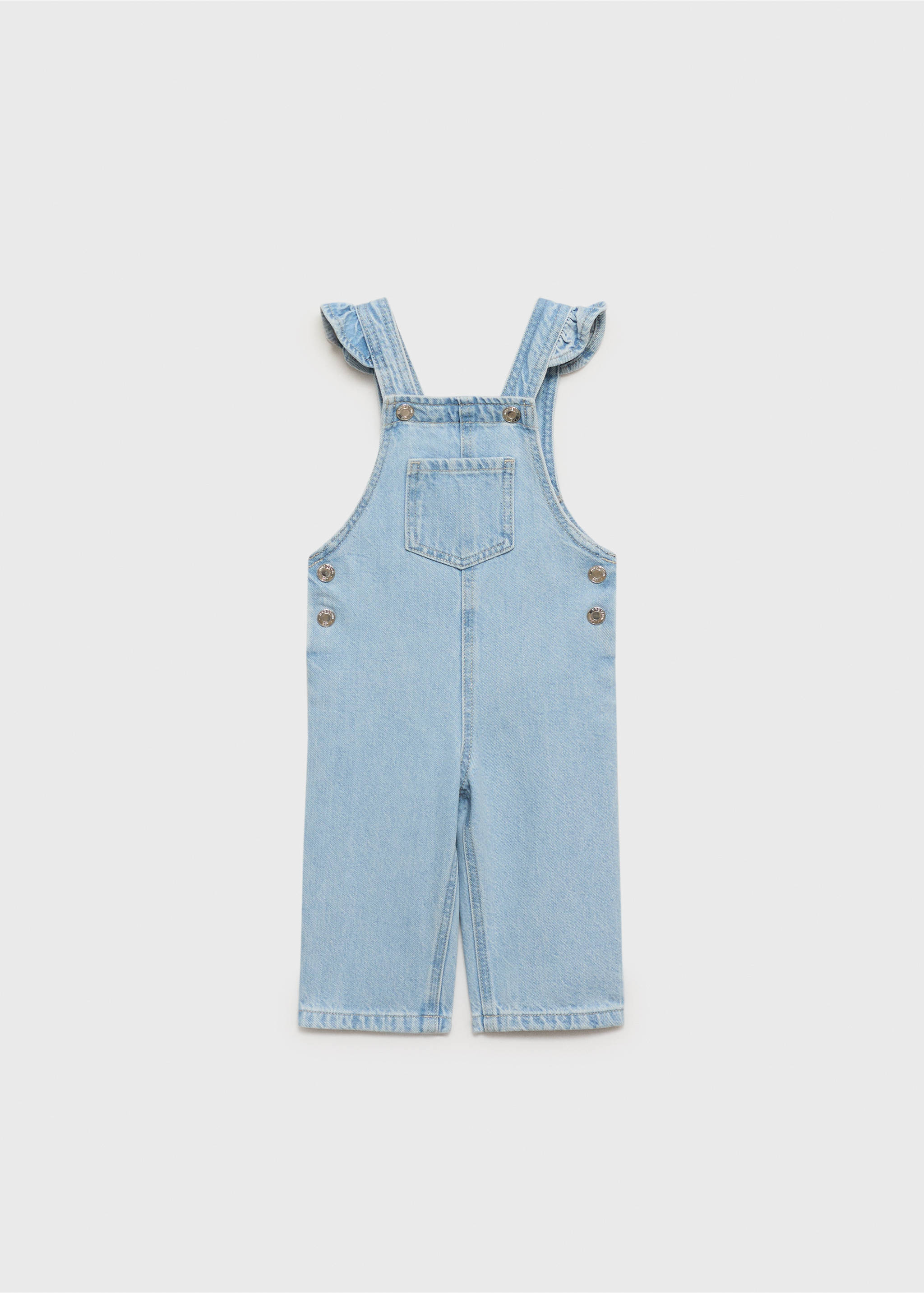 Long denim dungarees - Article without model, Light Blue. Ref: 87080627-00.