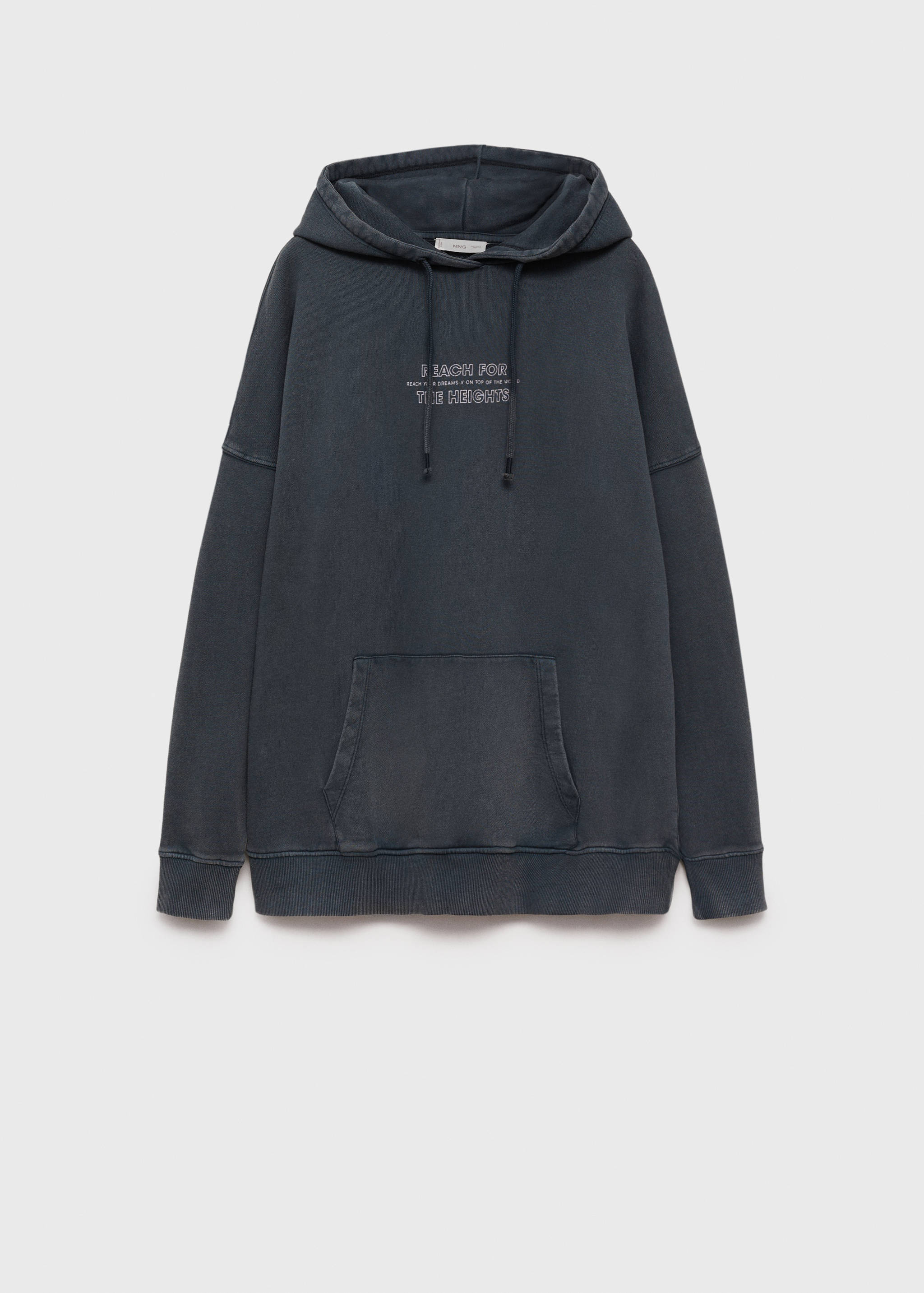 Sudadera oversize mensaje - Artículo sin modelo