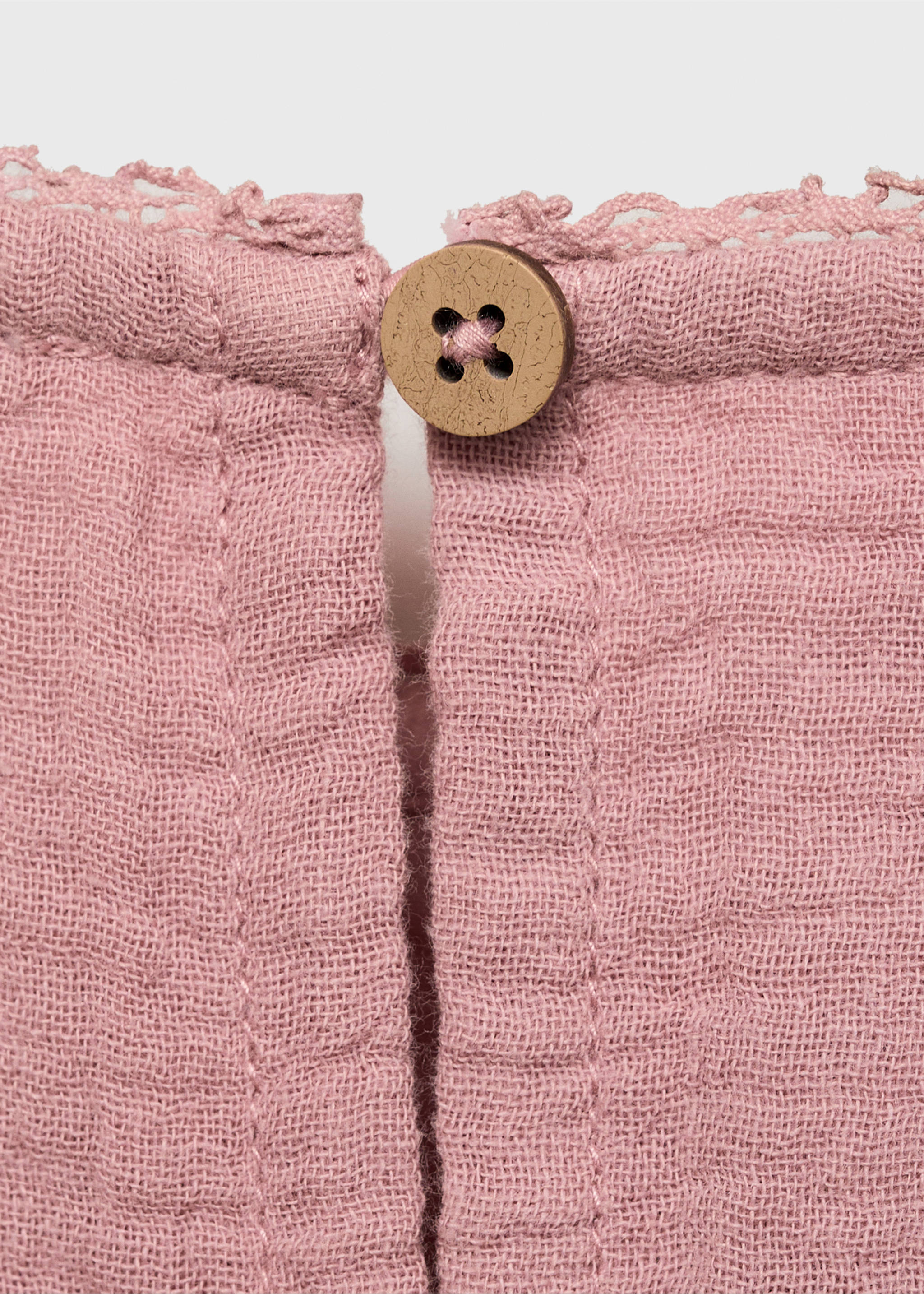 Bluse mit Broderie Anglaise - Detail des Artikels 0, Rosa. Ref: 87080633-00.