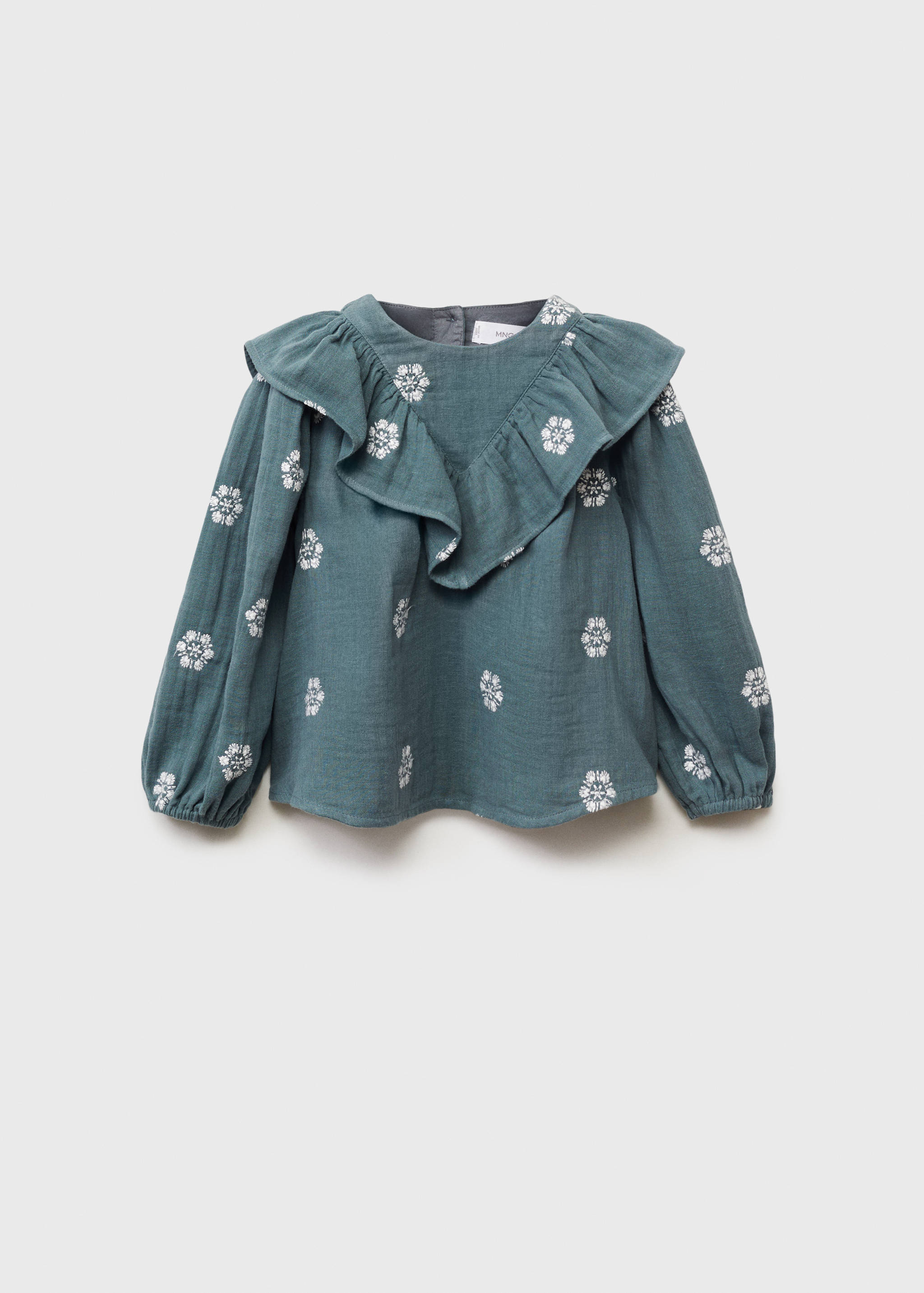 Bedrukte blouse met ruches - Artikel zonder model