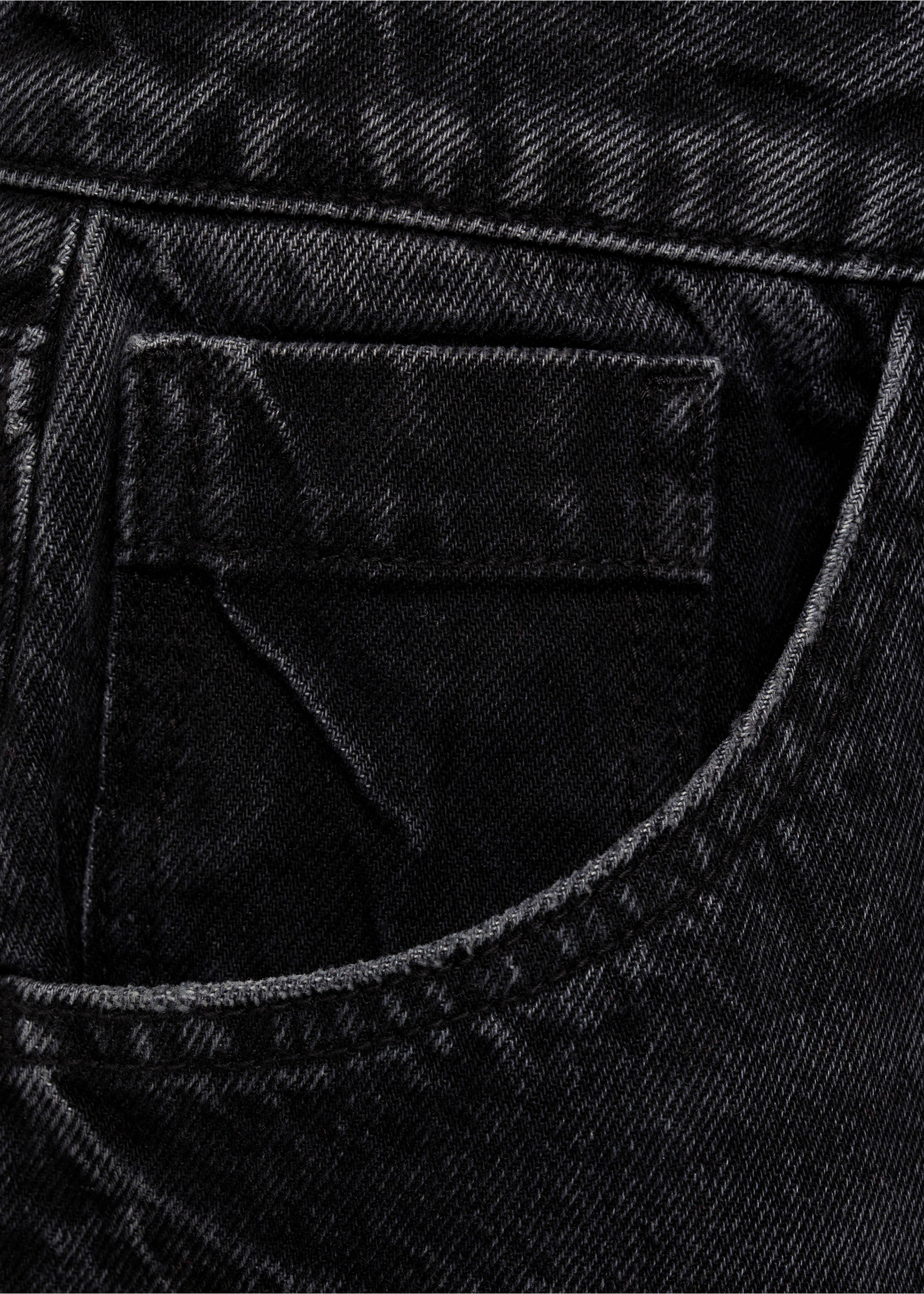 Jupe midi denim - Détail de l'article 0, Black denim. Ref: 87080636-00.