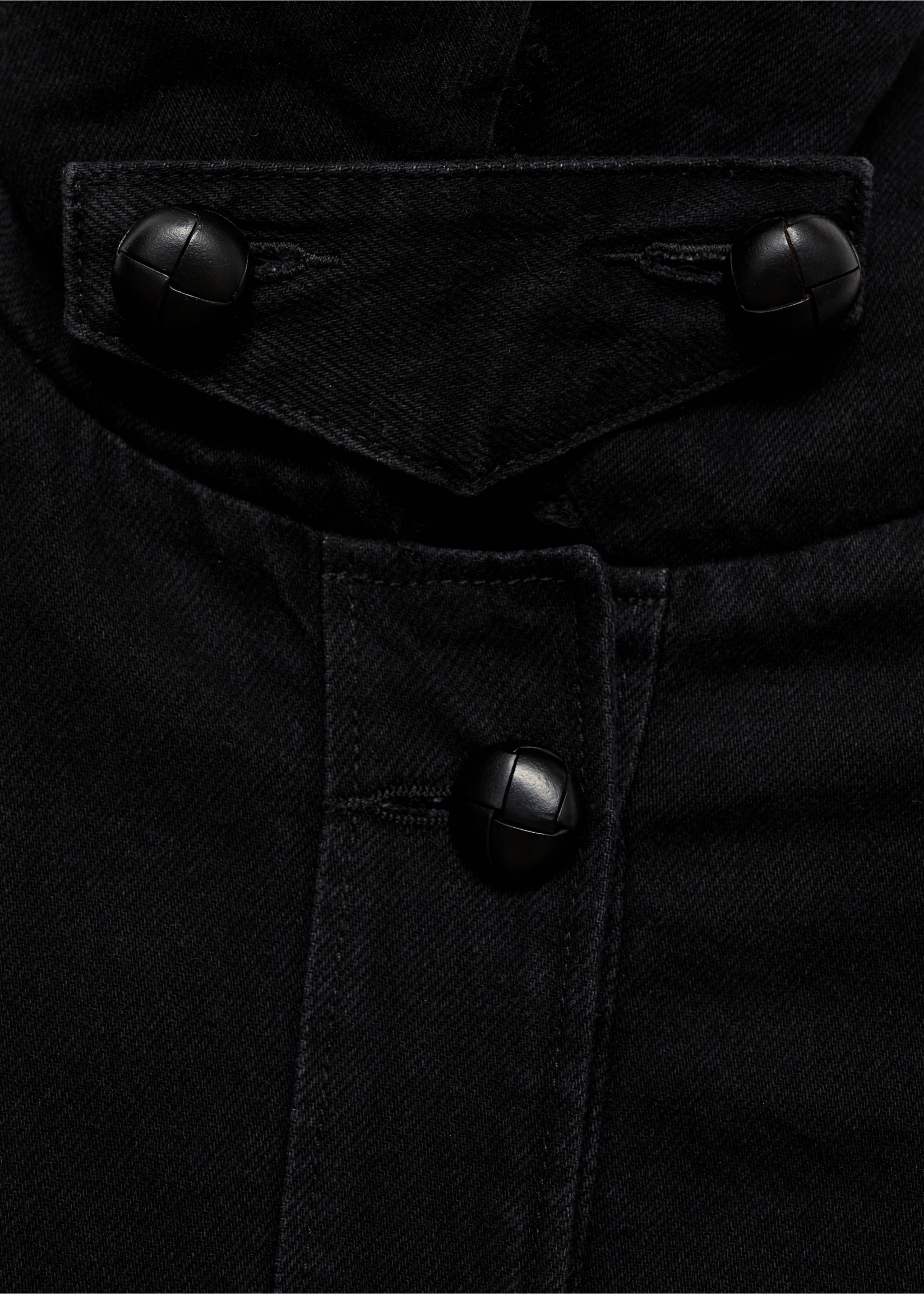 Dvostrana jakna od ovjče kože - Detalji artikla 8, Crni denim. Ref: 87080637-00.