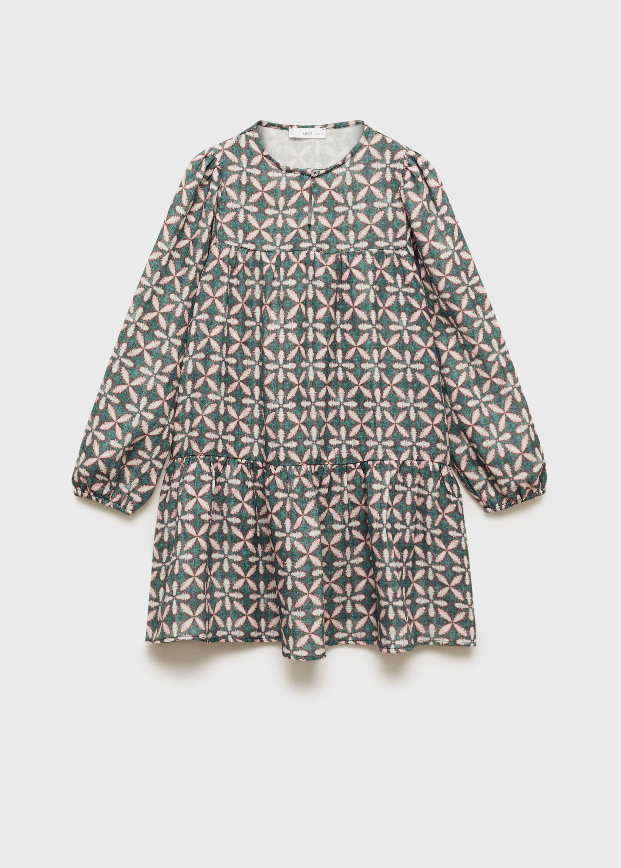 Ruffled printed dress - Article without model