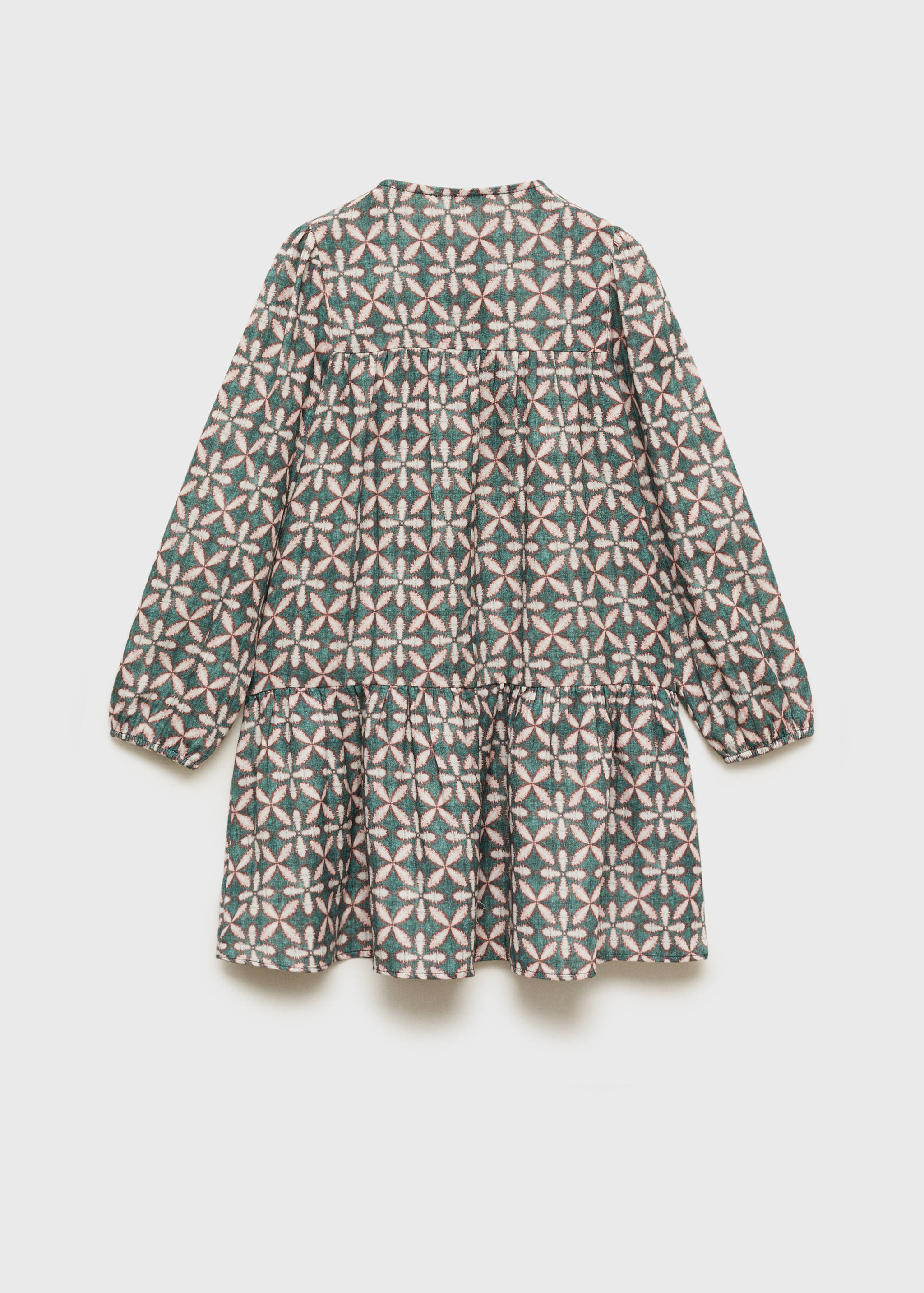 Ruffled printed dress - Reverse of the article