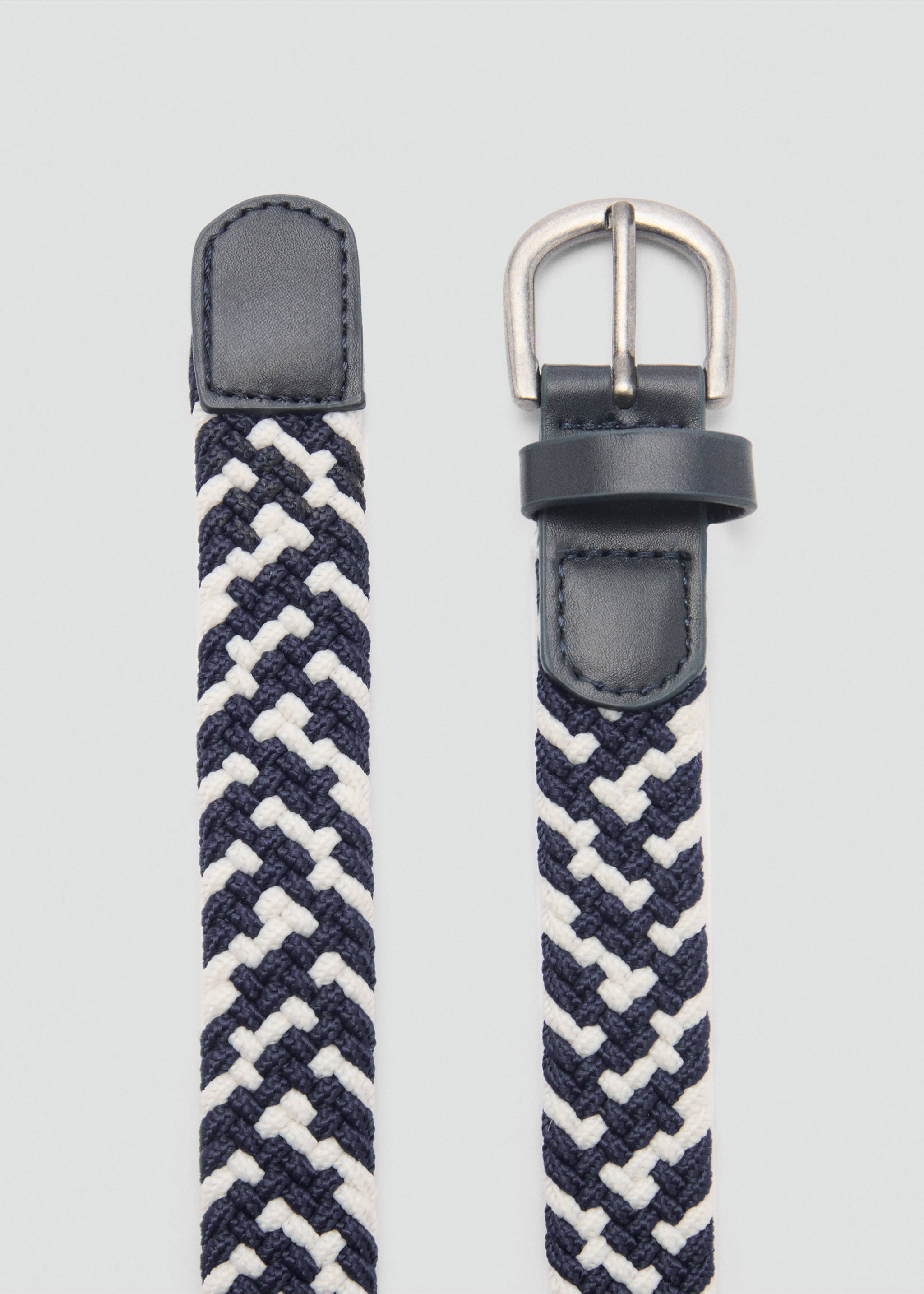 Braided belt - Medium plane, Green. Ref: 87080644-00.