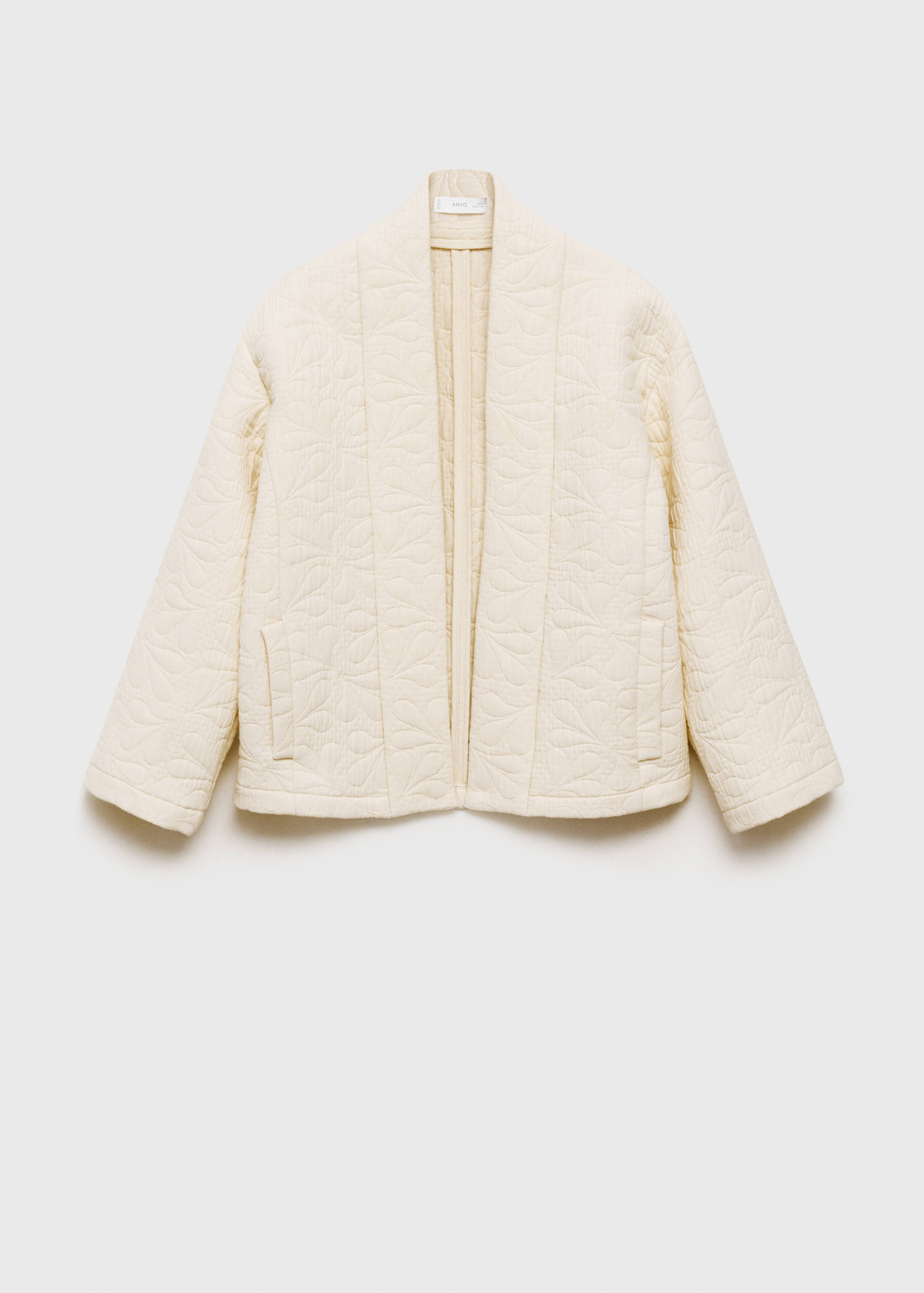 Texturierte Jacke mit Stickereien - Artikel ohne Model