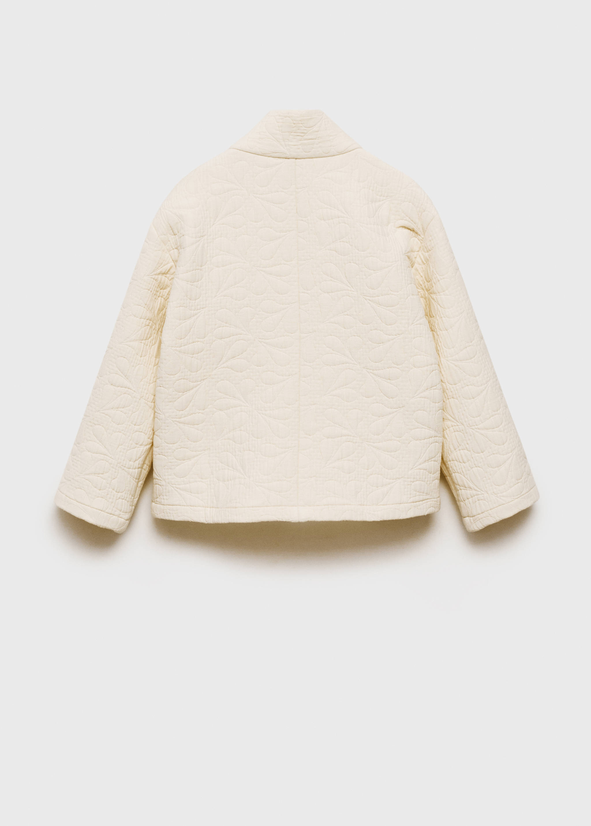 Texturierte Jacke mit Stickereien - Rückseite des Artikels