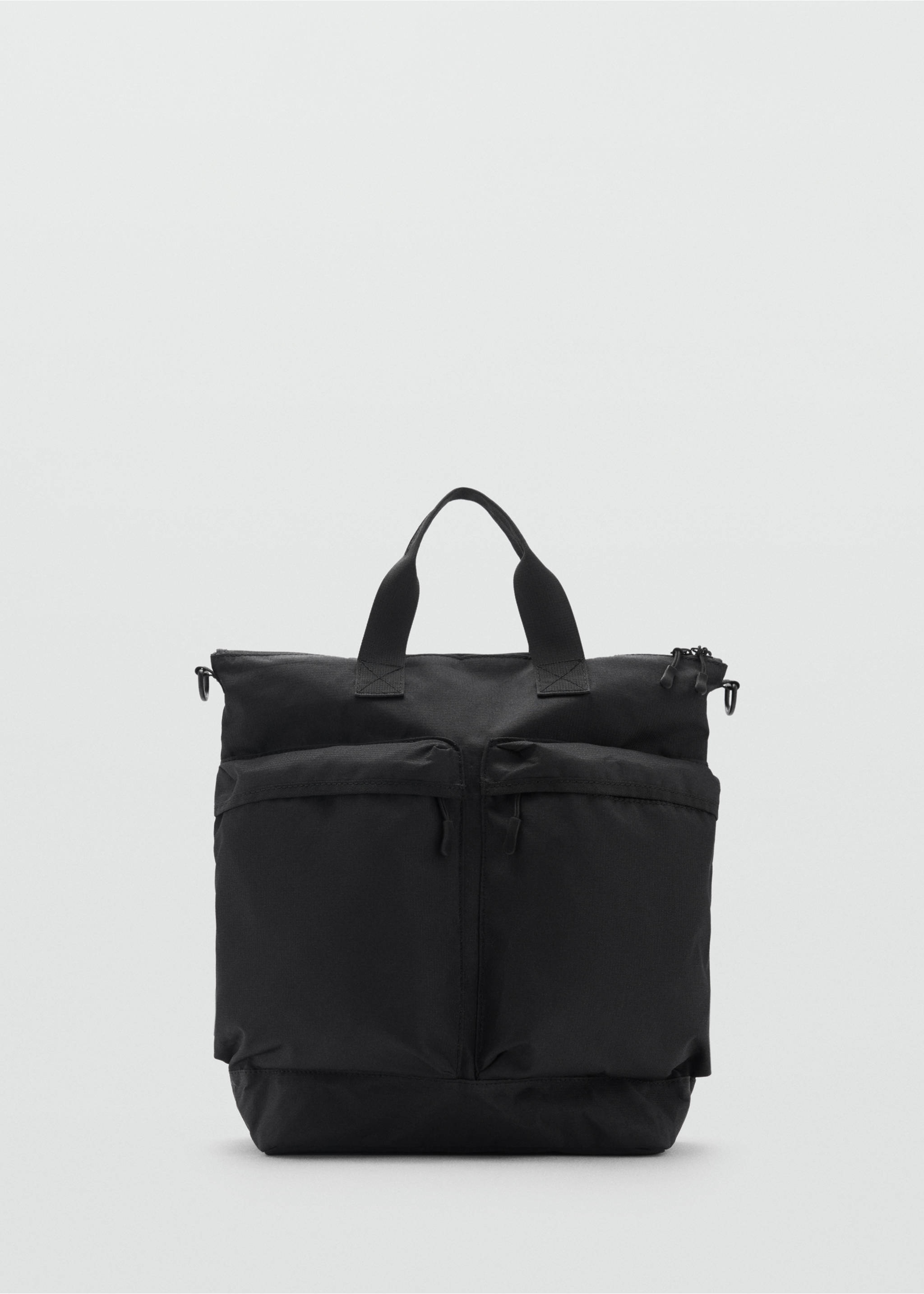 Multi-functional backpack with pockets - Article without model, Black. Ref: 87080647-00.