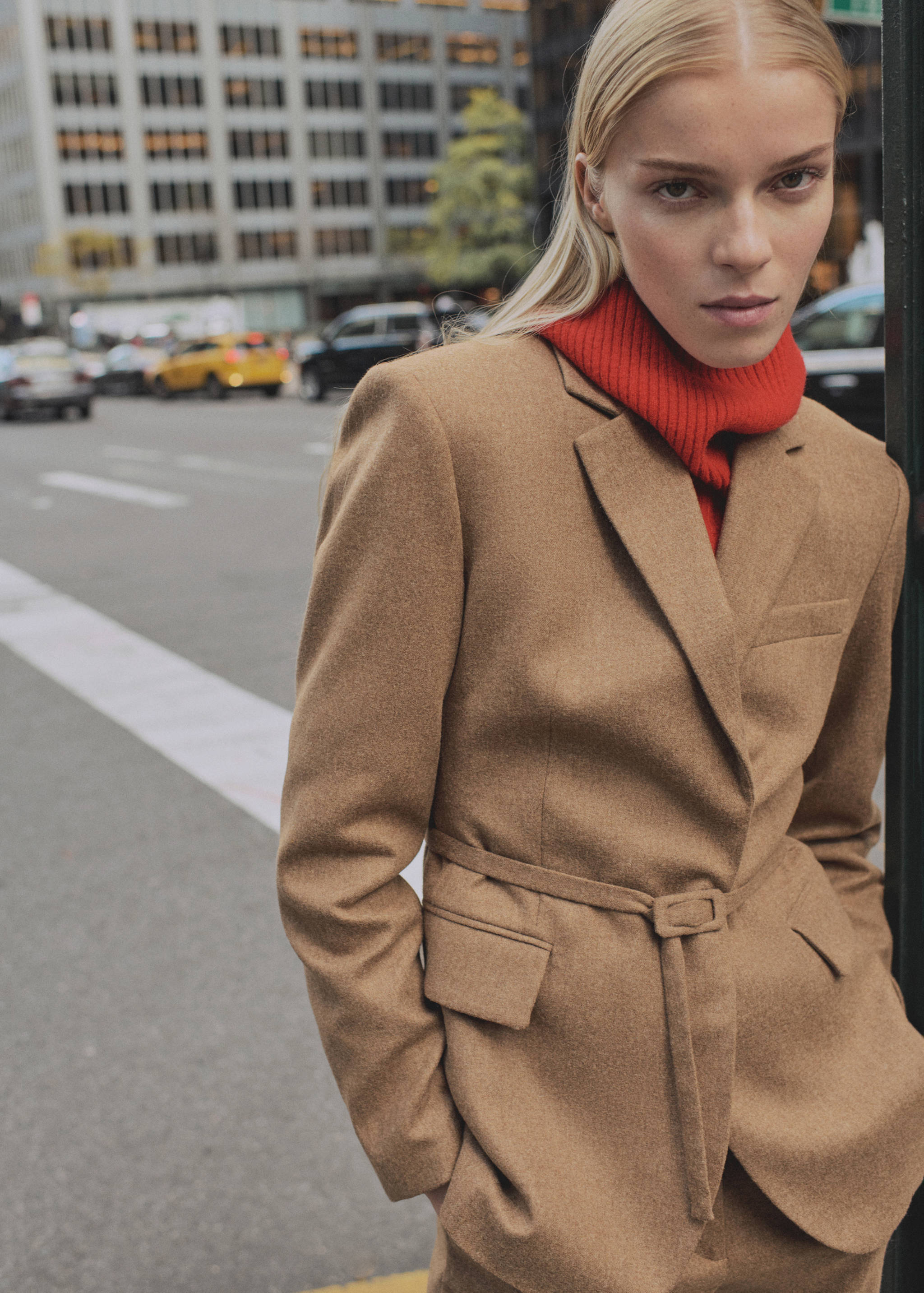 Blazer costume laine mélangée - Plan général