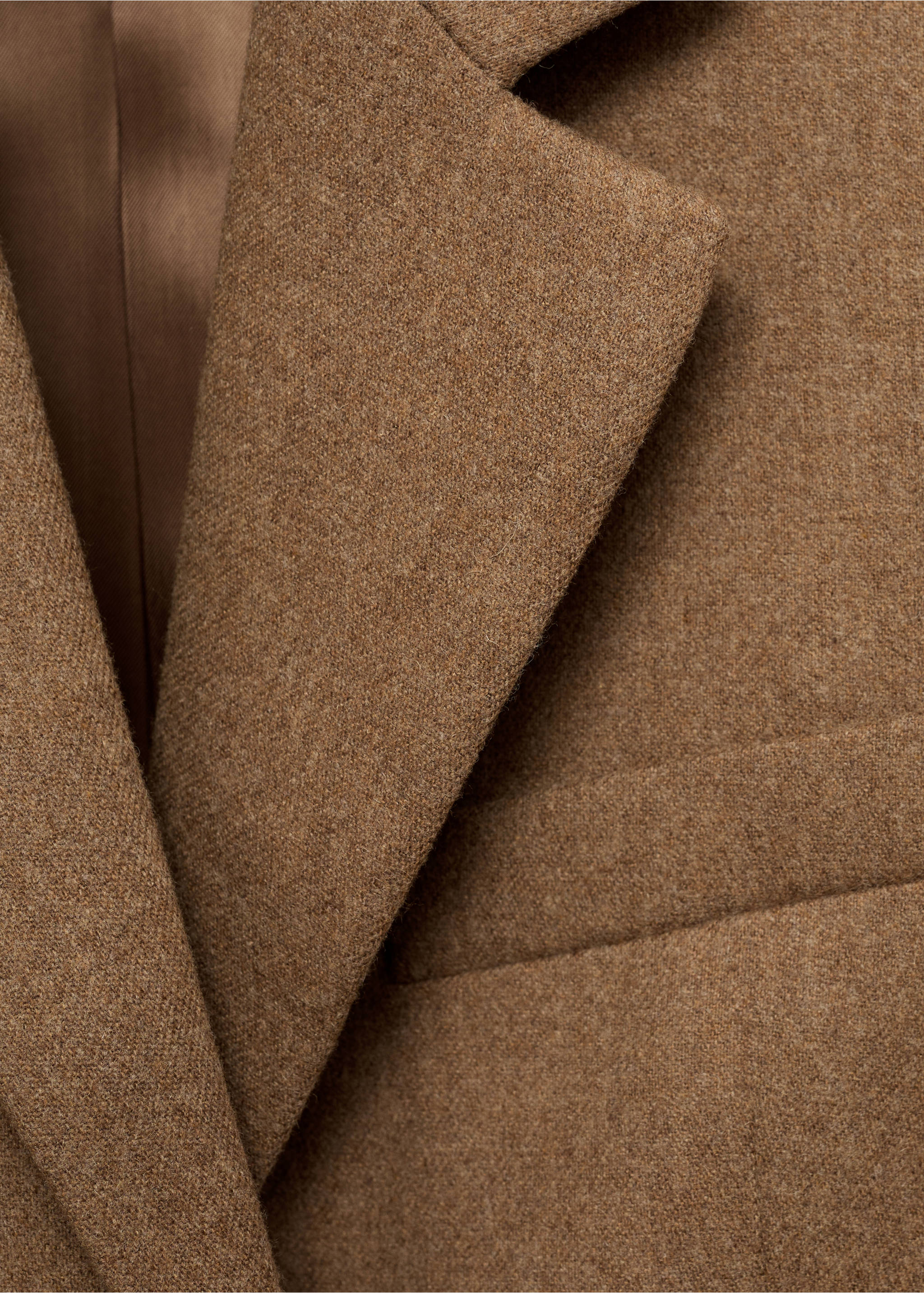 Blazer Anzug aus Wollmischung - Detail des Artikels 0, Tobacco-Braun. Ref: 87080652-00.