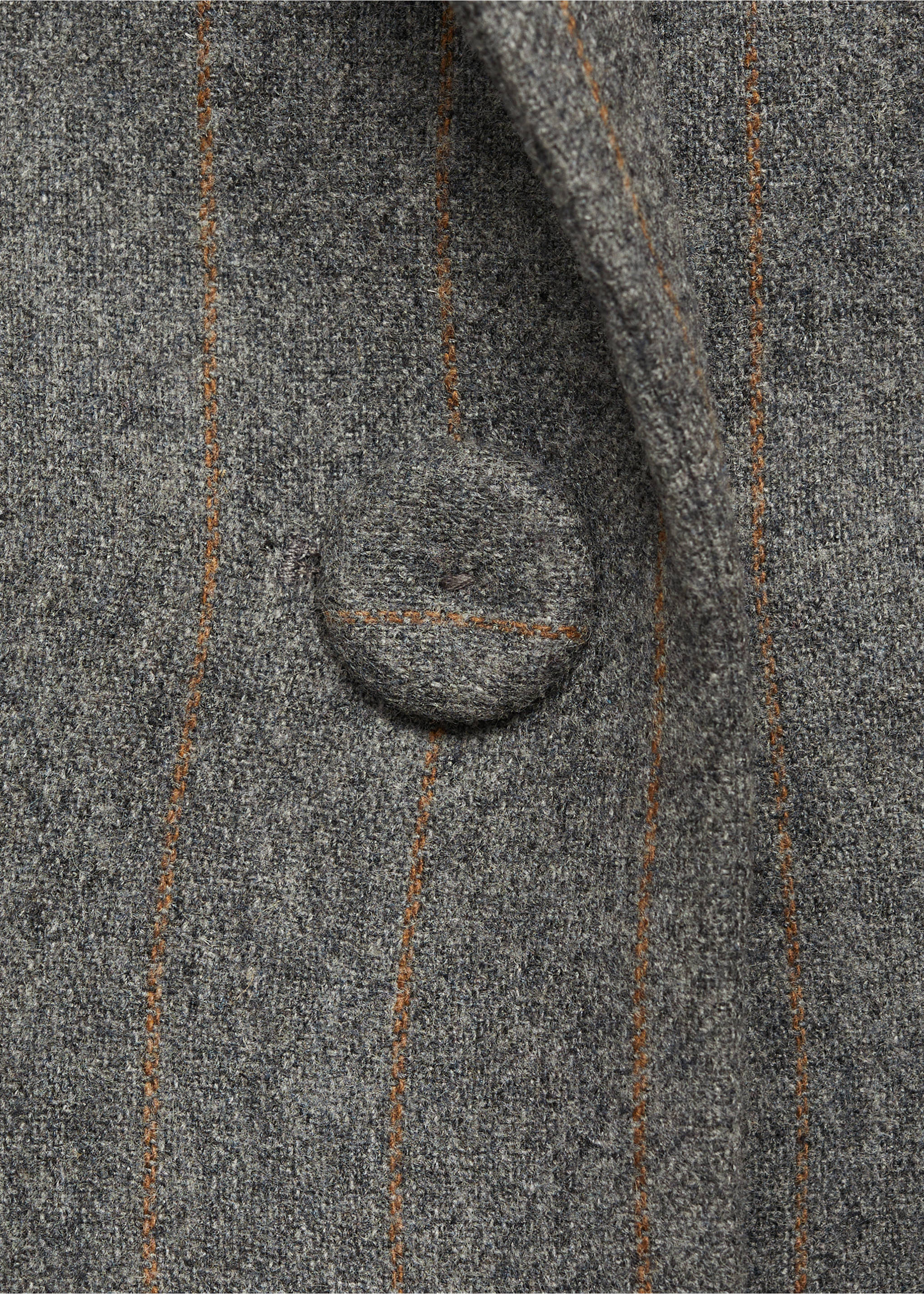 Colbert van scheerwol - Detail van het artikel 0, Grijs. Ref: 87080653-00.