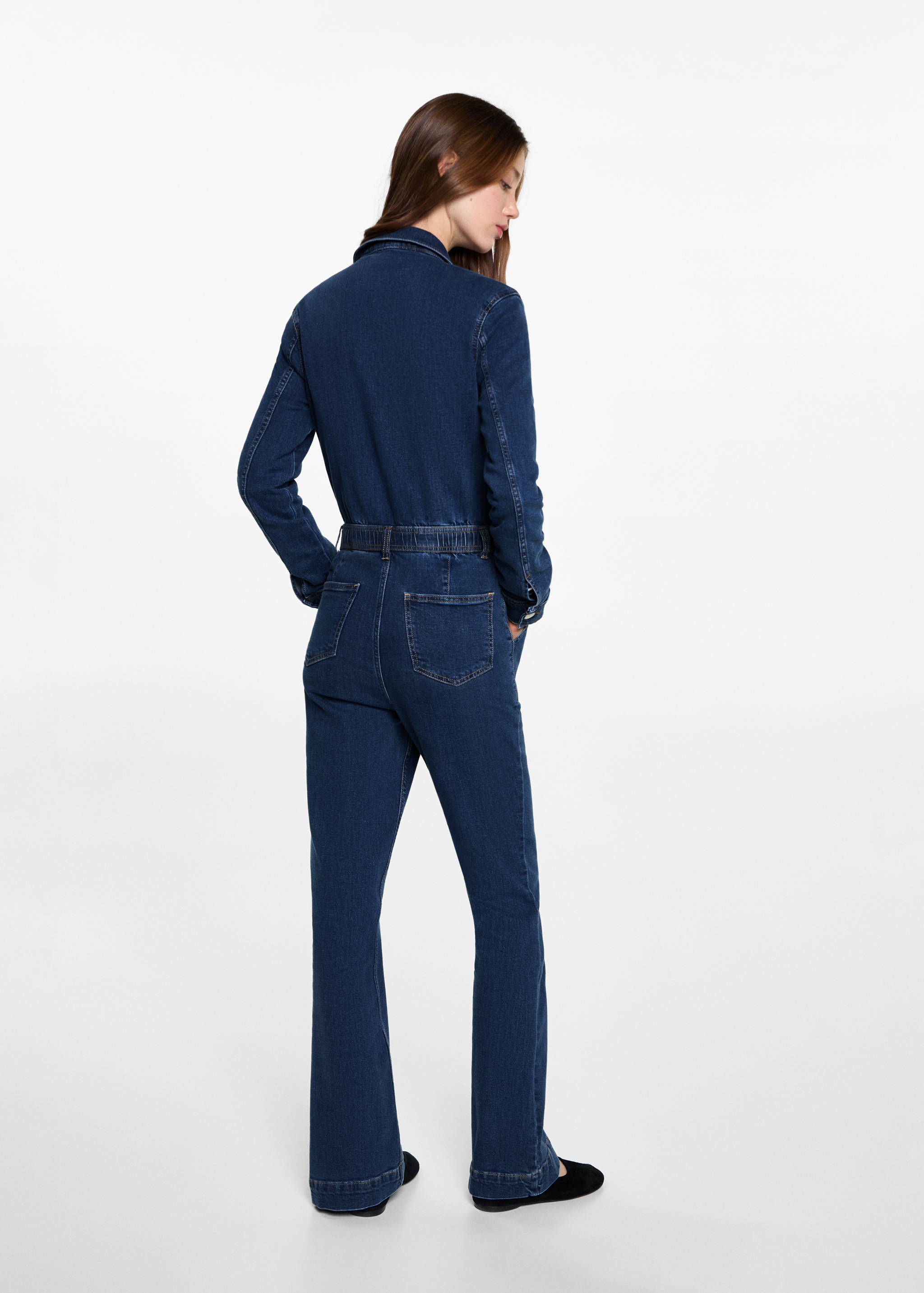 Granota acampanada denim - Revers de l'article