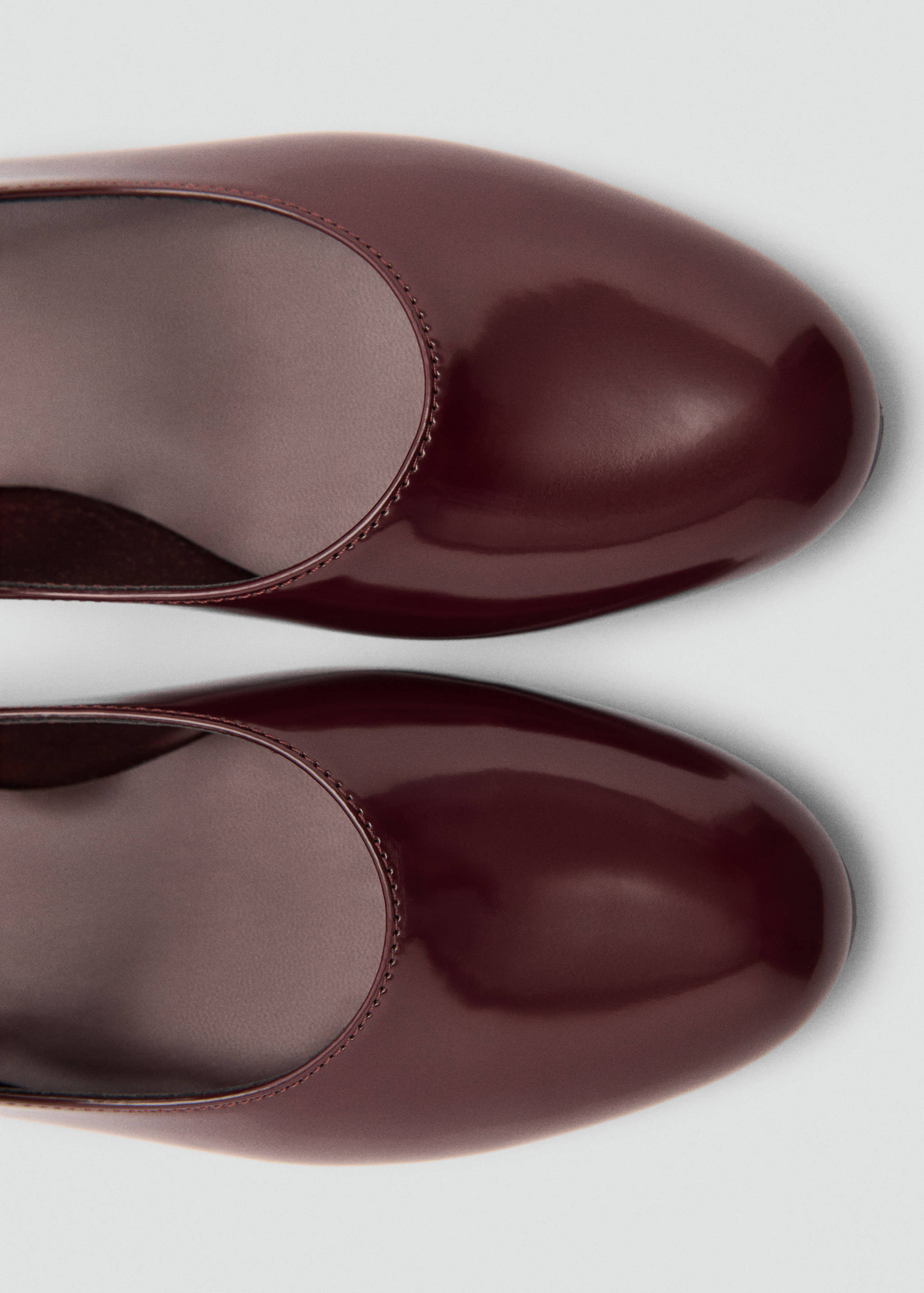 Patent leather-effect ballet flats - Details of the article 3