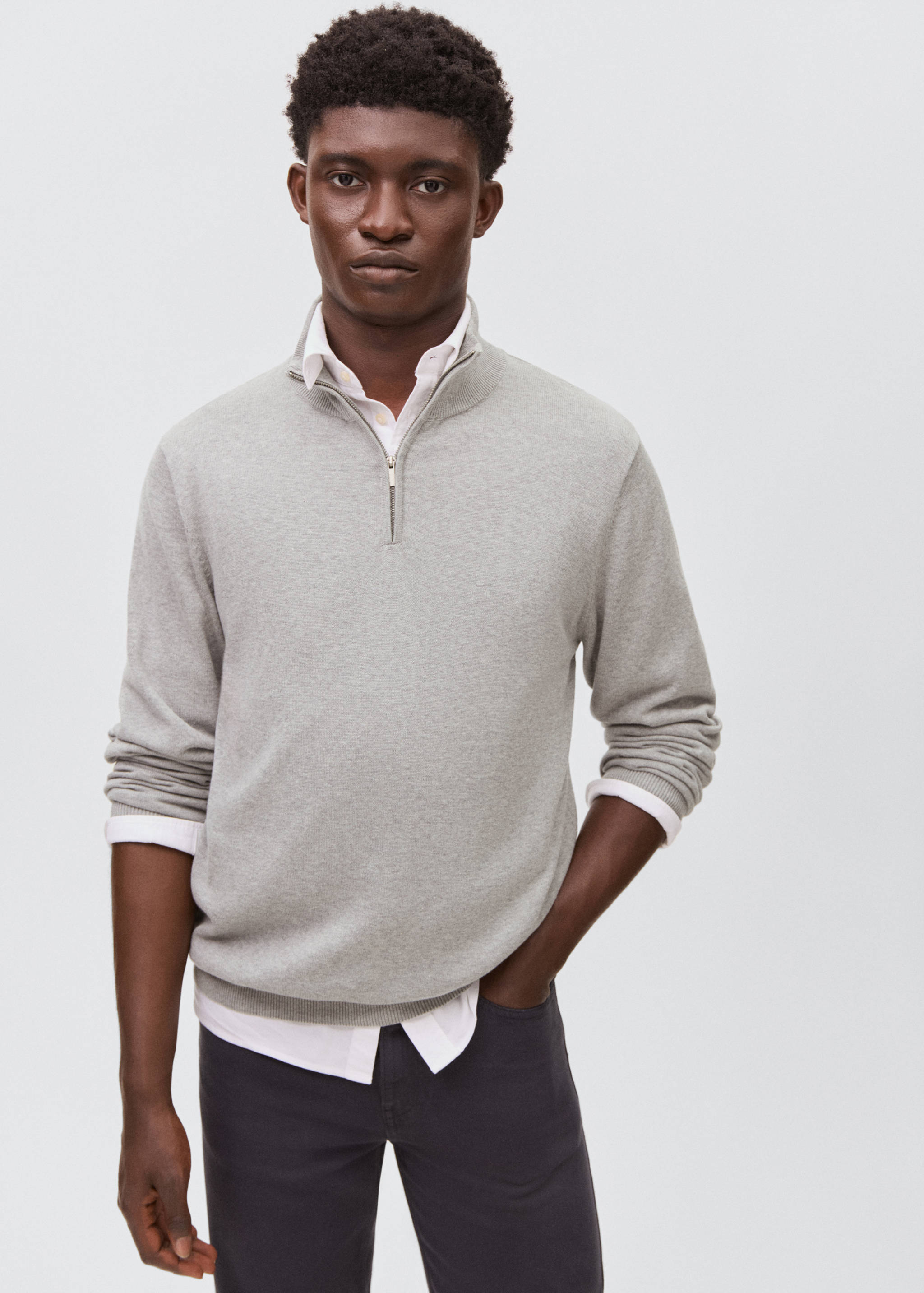 Jersei coll perkins cremallera - Pla mig