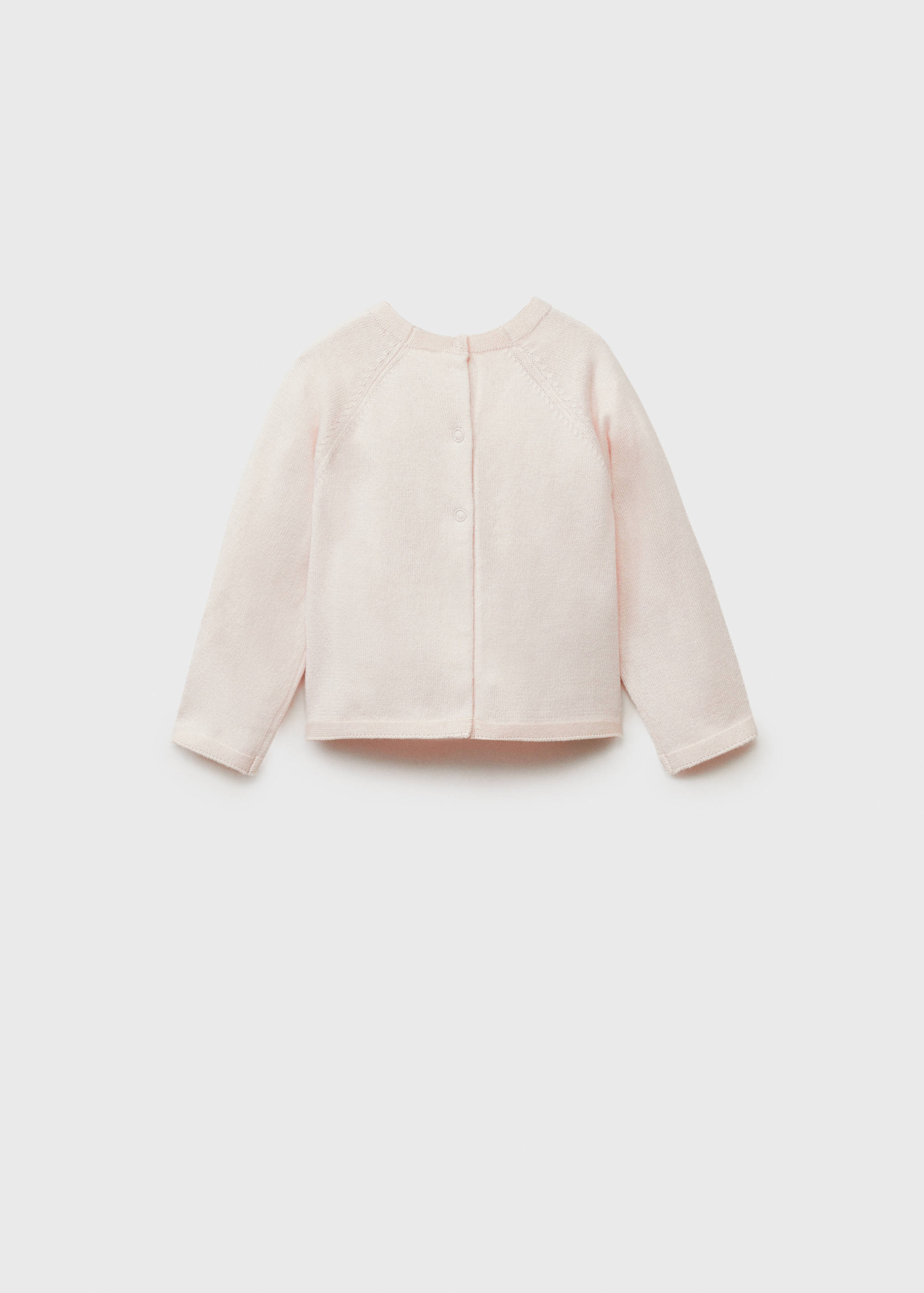 Knitted cotton sweater - Reverse of the article