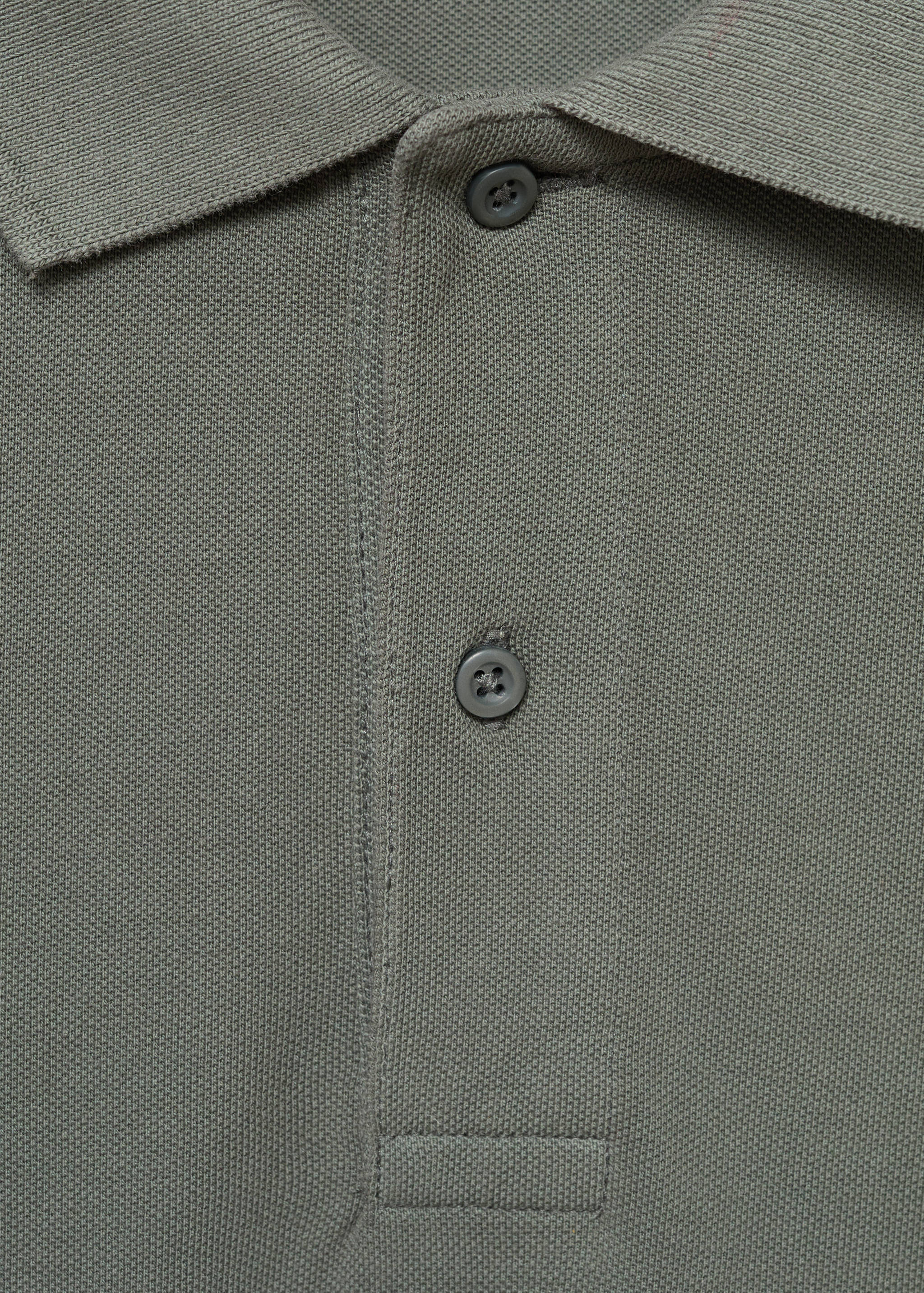 Cotton piqué polo shirt - Details of the article 0