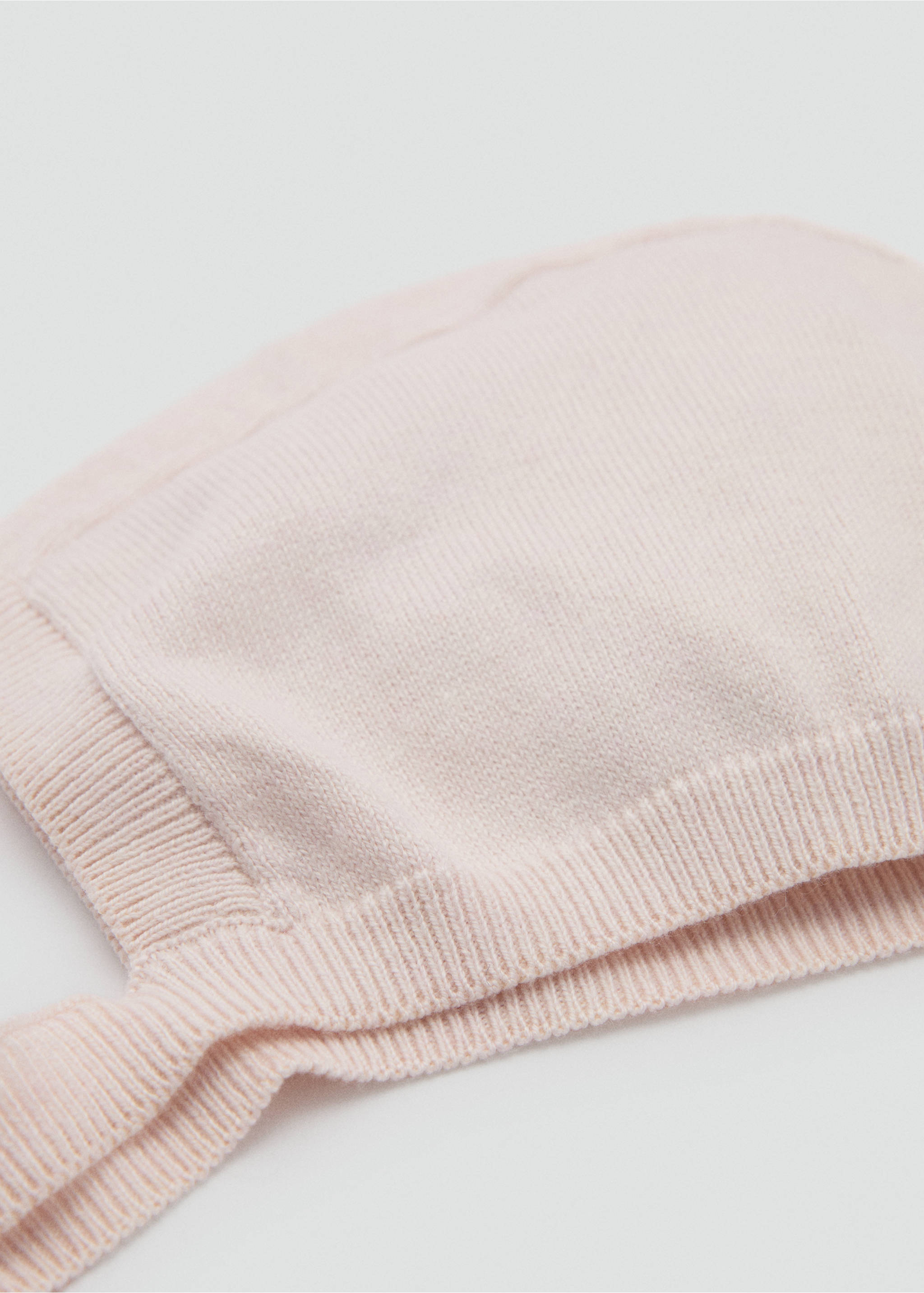 Knitted bonnet - Details of the article 1, Pink. Ref: 87081057-00.