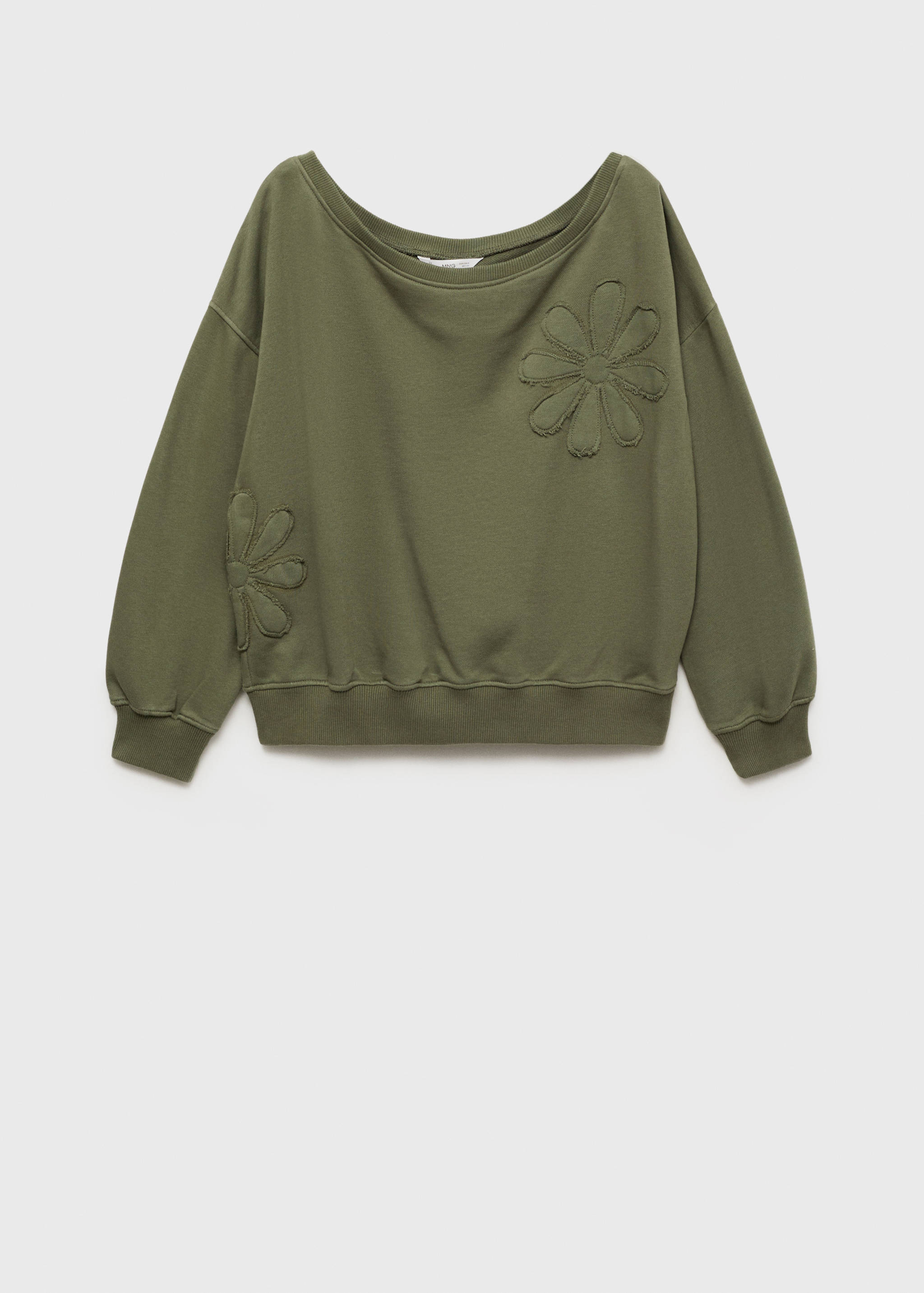 Floral embroidered sweatshirt - Article without model