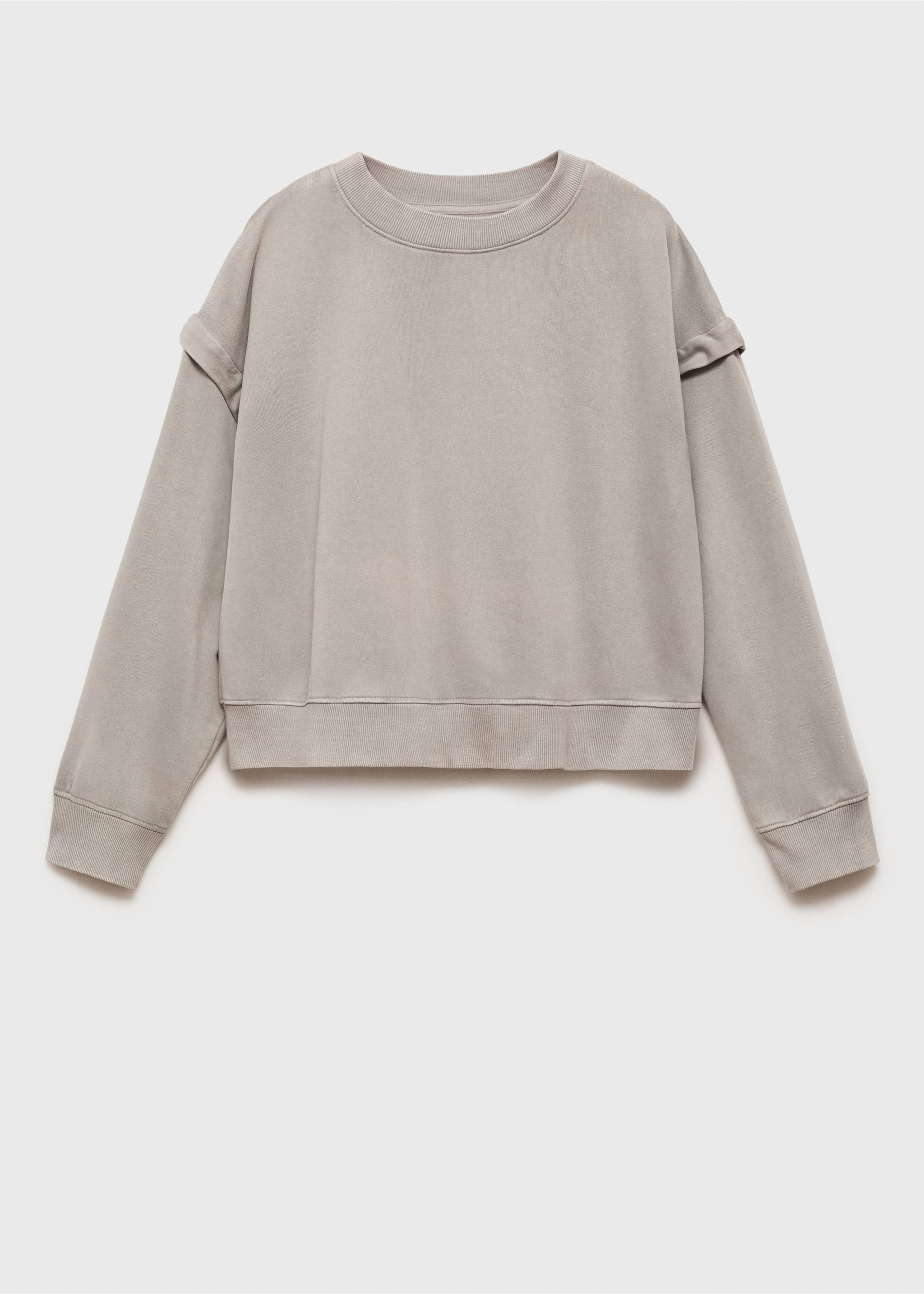 Shoulder seam sweatshirt - Article without model, Grey. Ref: 87081514-00.