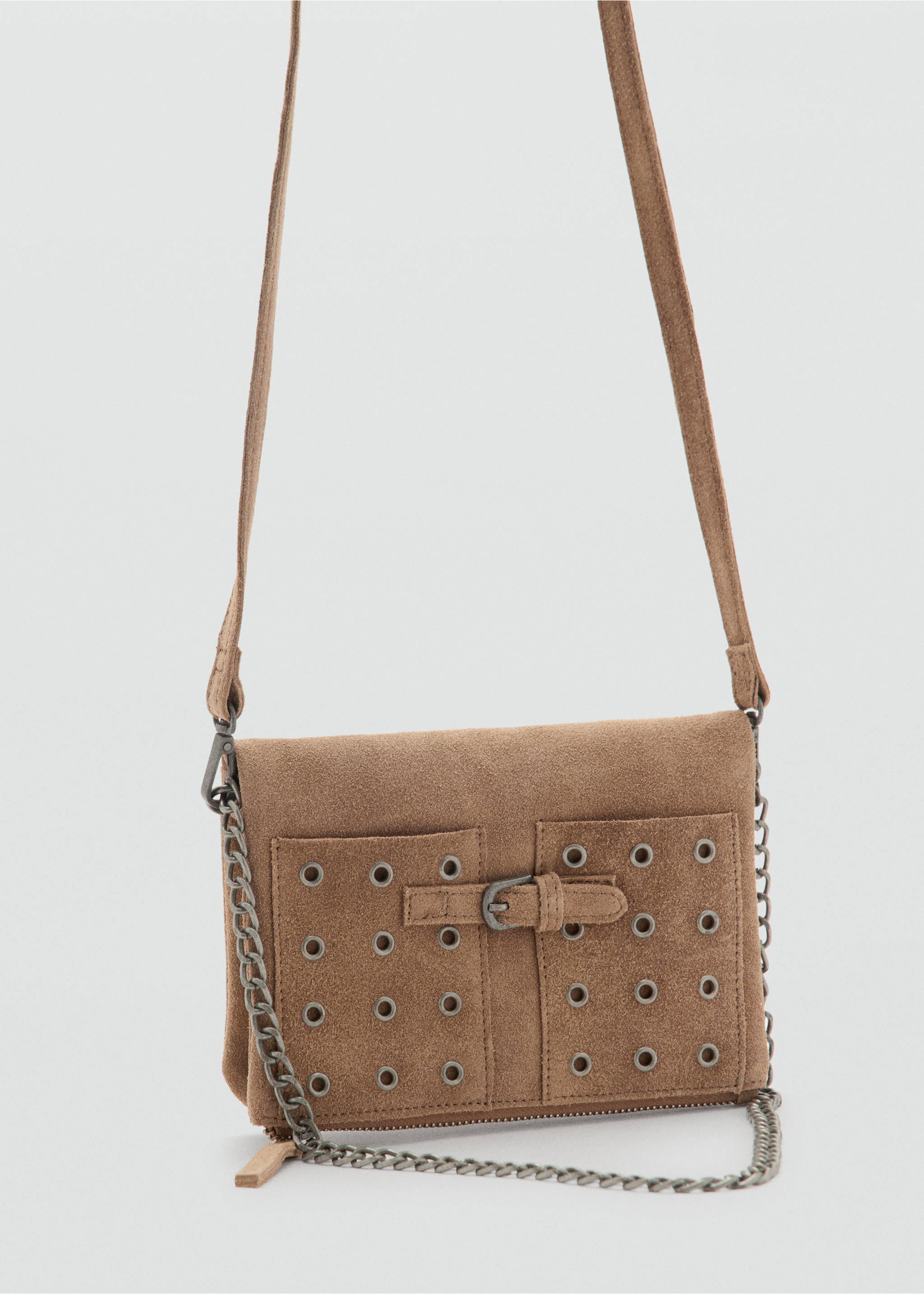 Leather envelope bag - Medium plane, Light/Pastel Brown. Ref: 87081517-00.