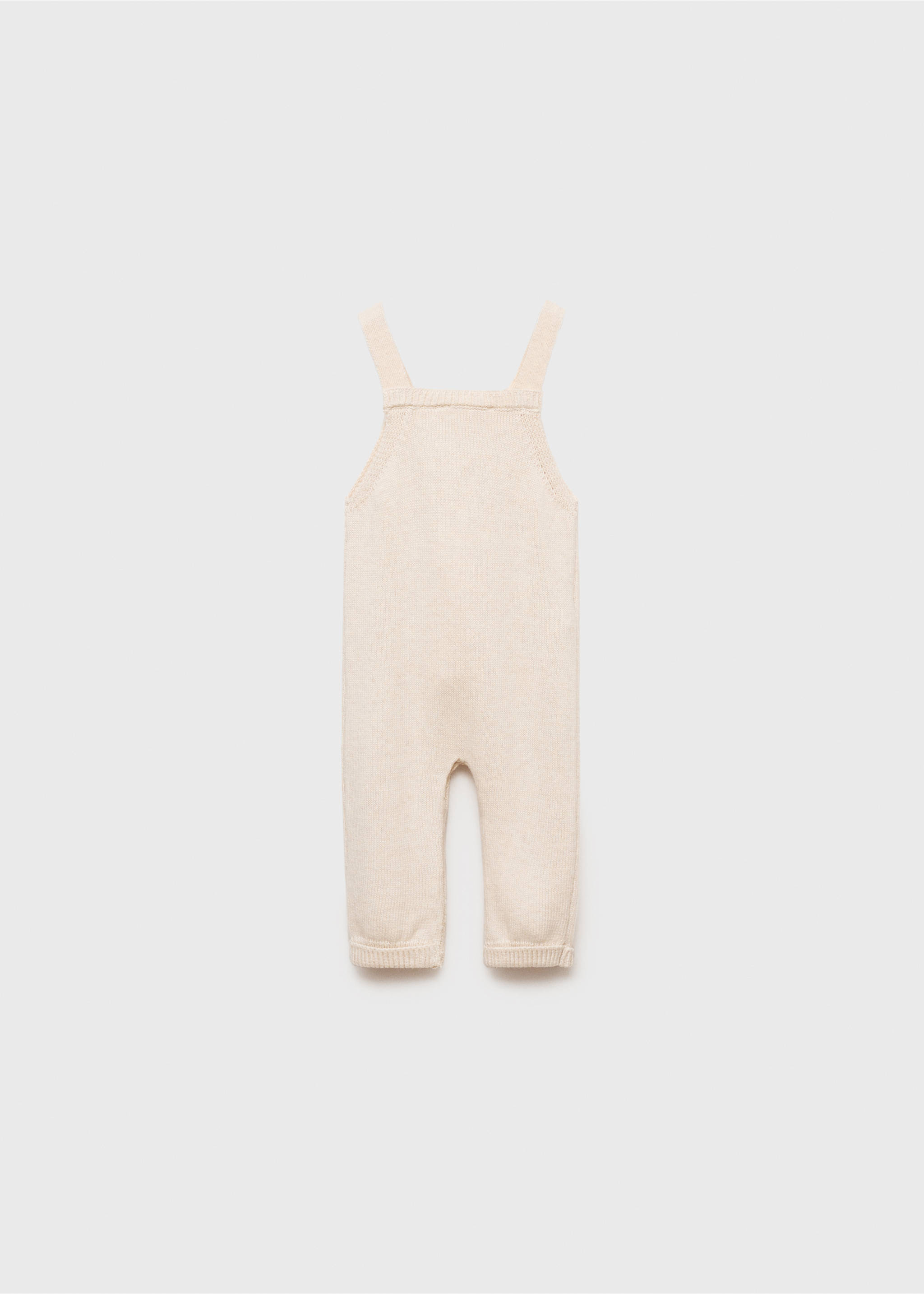 Salopette maille coton - Verso de l’article, Sable. Ref: 87081519-00.