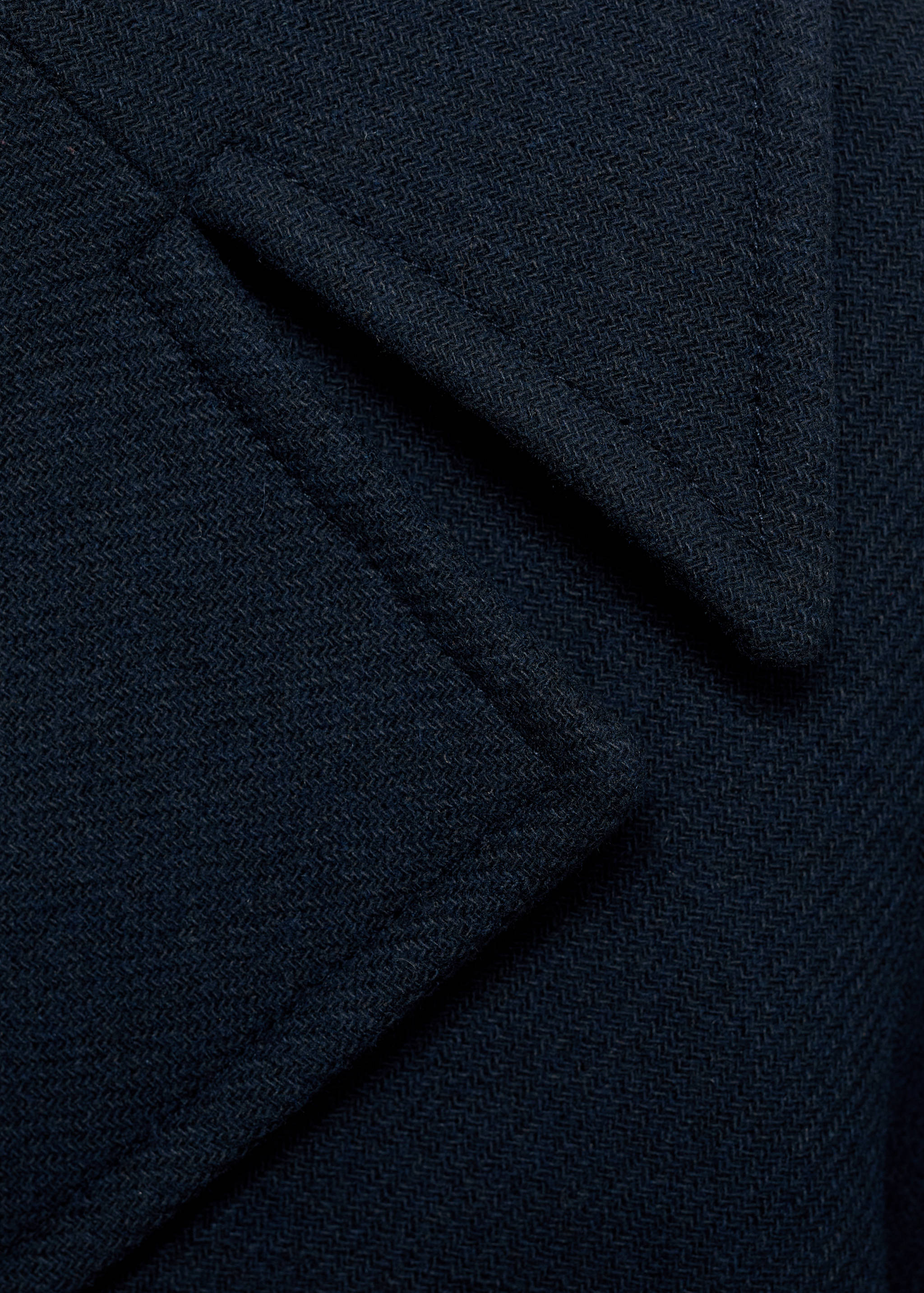 Jacke aus Wollgemisch mit Maxi-Reverskragen - Detail des Artikels 8