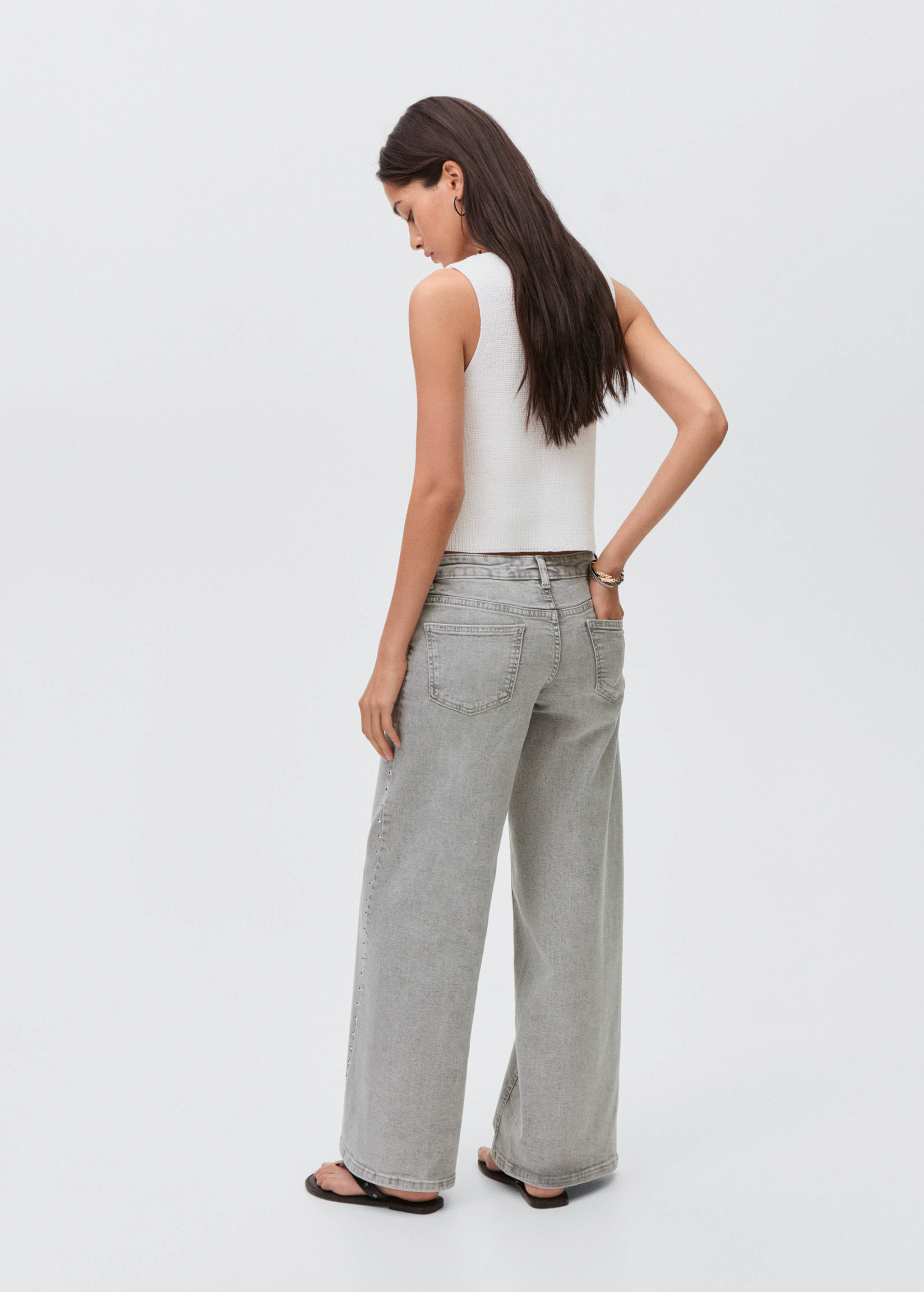 Jeans low waist tachuelas - Reverso del artículo
