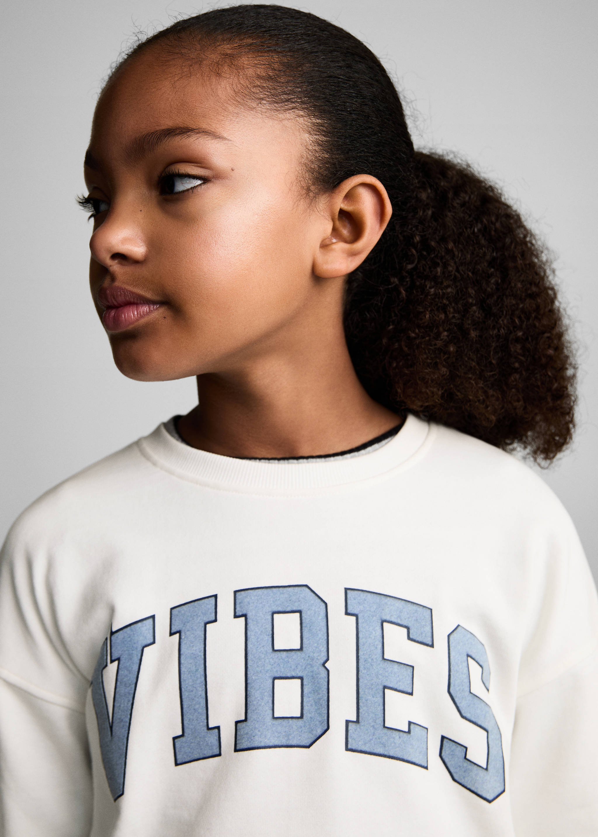 Printed message sweatshirt - Details of the article 1