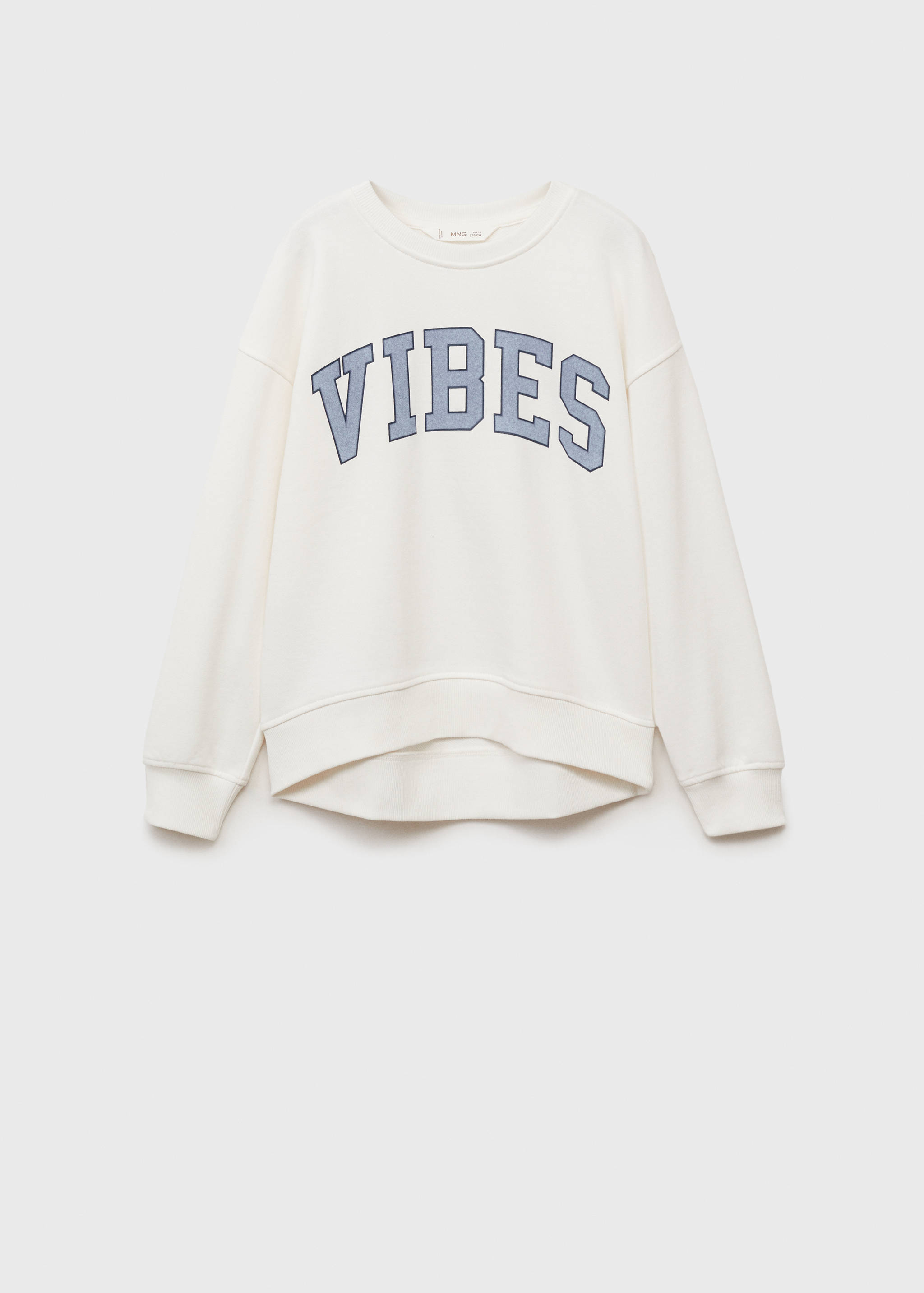 Printed message sweatshirt - Article without model