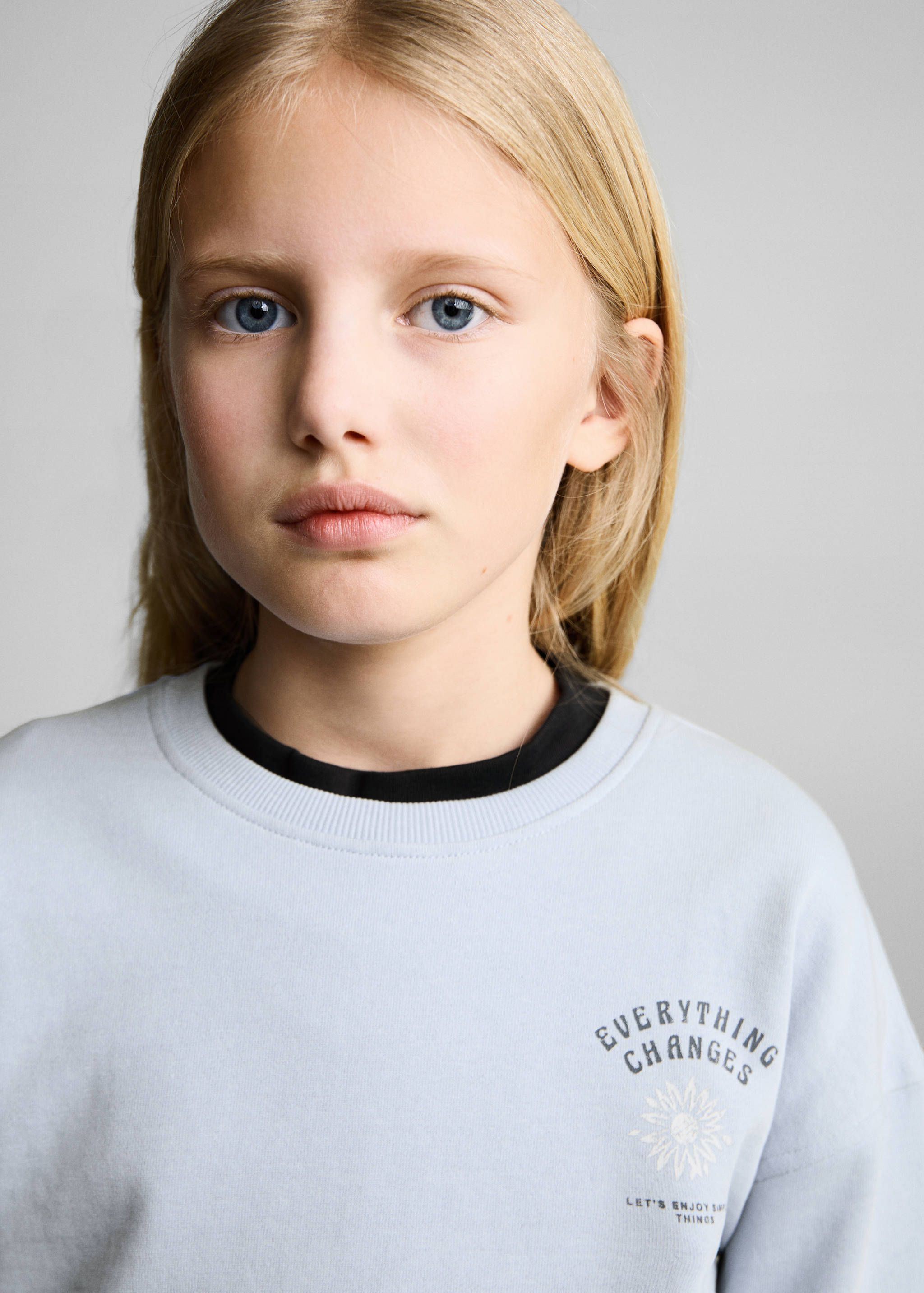 Printed message sweatshirt - Details of the article 1